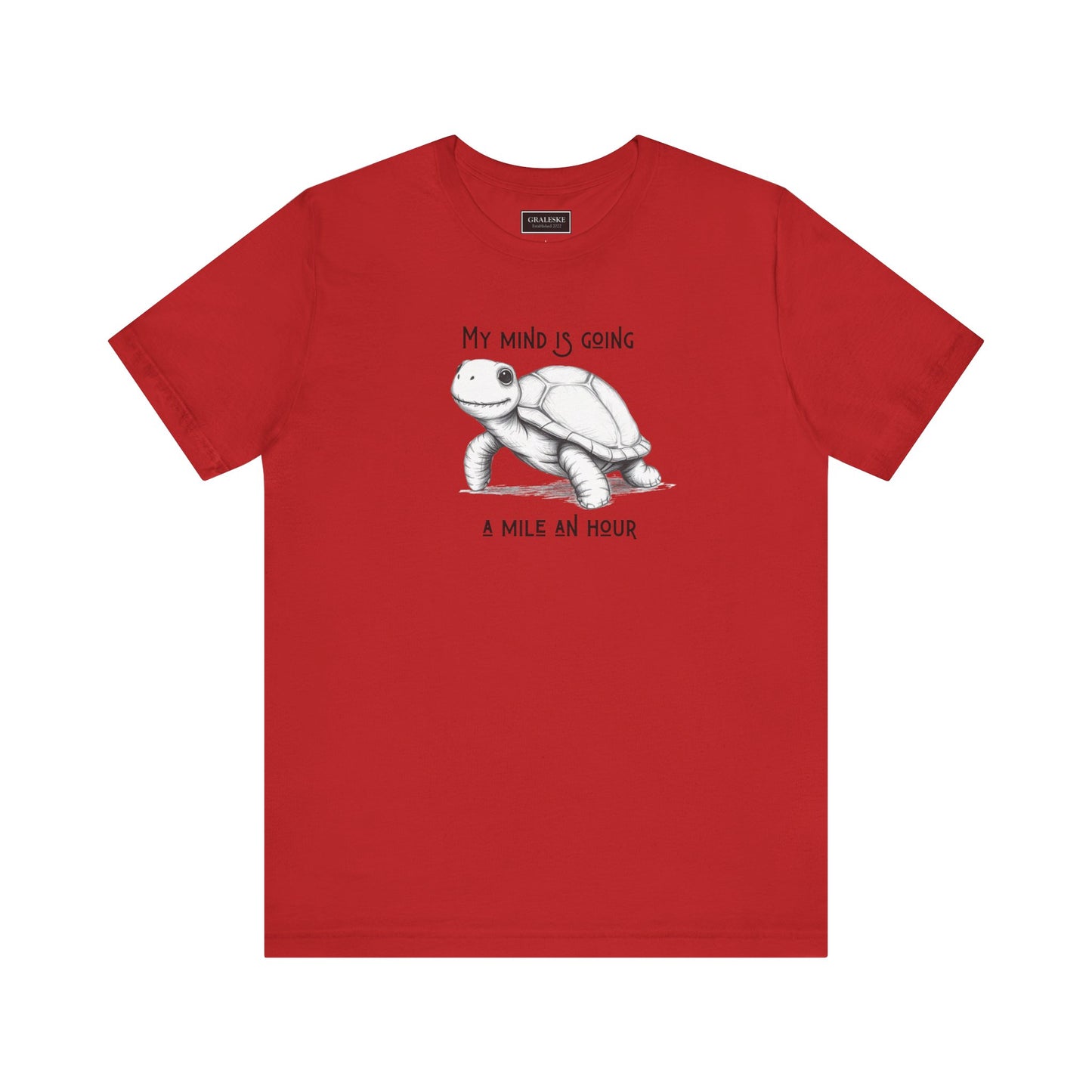 Office Inspired Tee - Unisex T-shirt with 'My Mind Is Going A Mile An Hour' Design