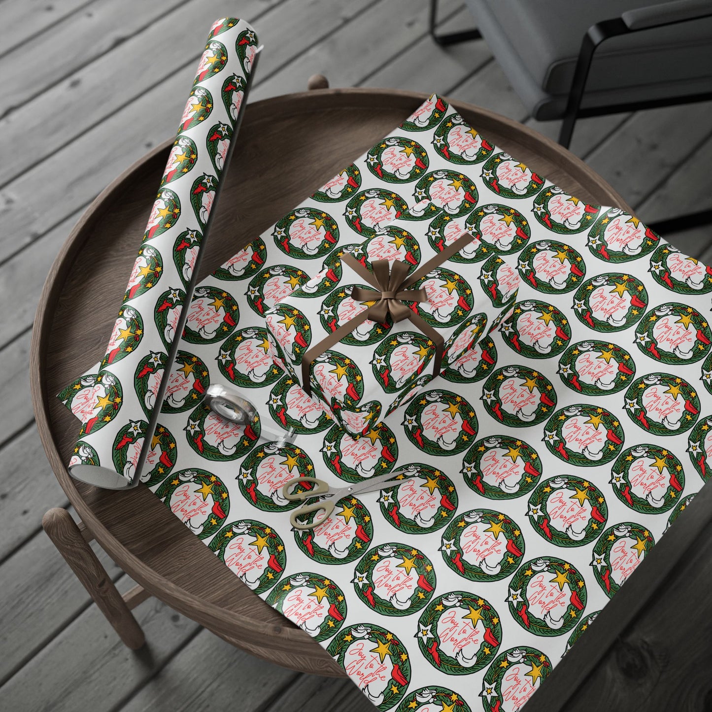 Wrapping Paper - Joy To The World - Graleske