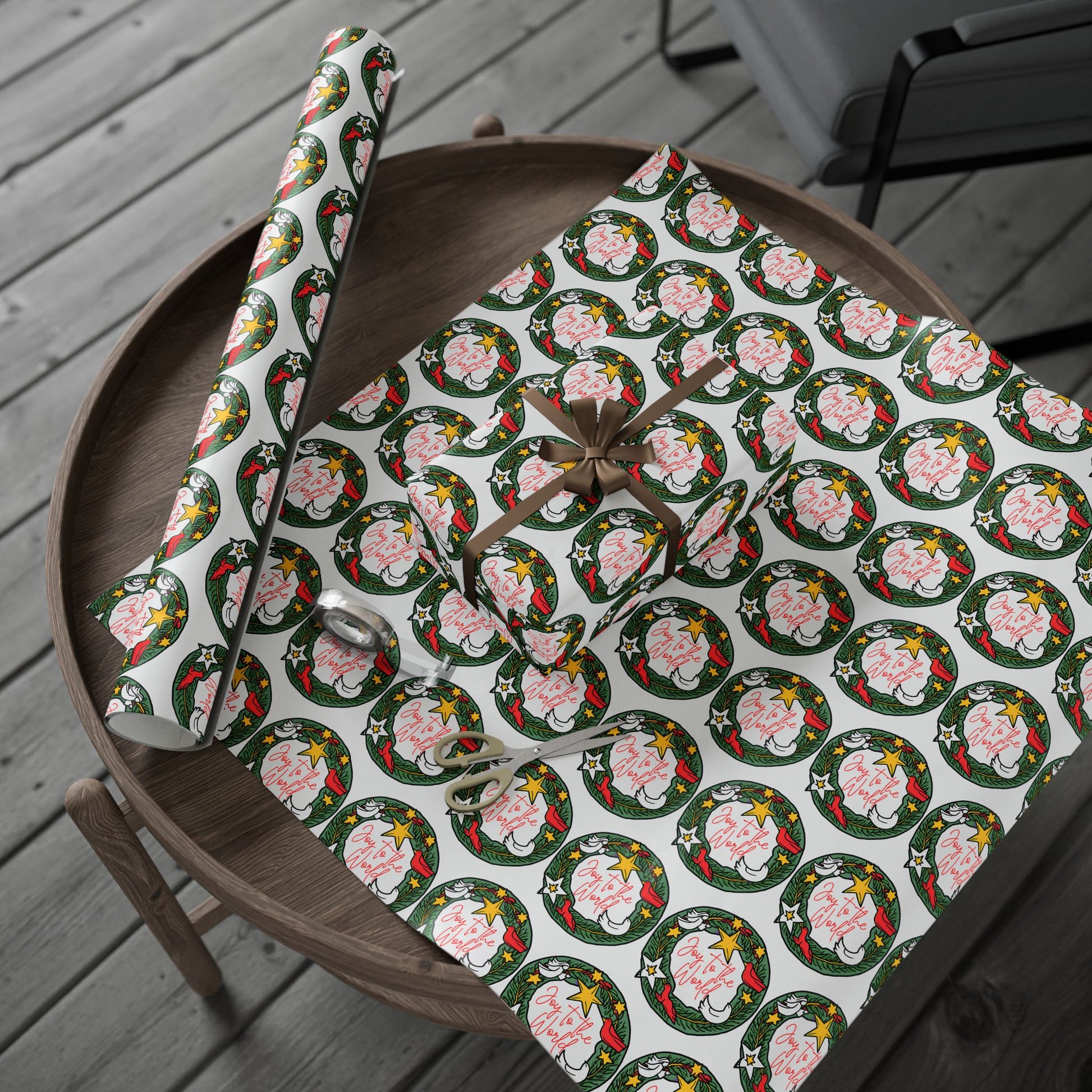 Wrapping Paper - Joy To The World - Graleske