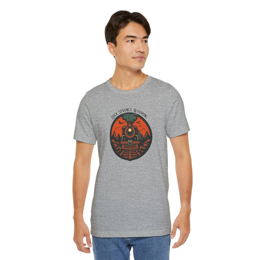 Small Towns Collection Unisex Tee - Rock Springs, Wyoming Design