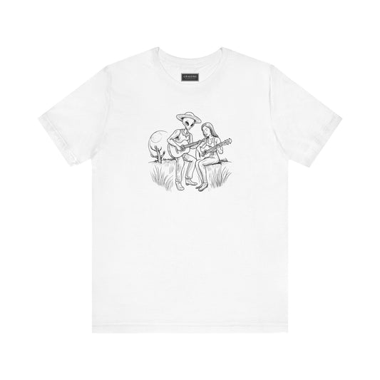 Aliens Visit Farm Tee Shirt - Graleske