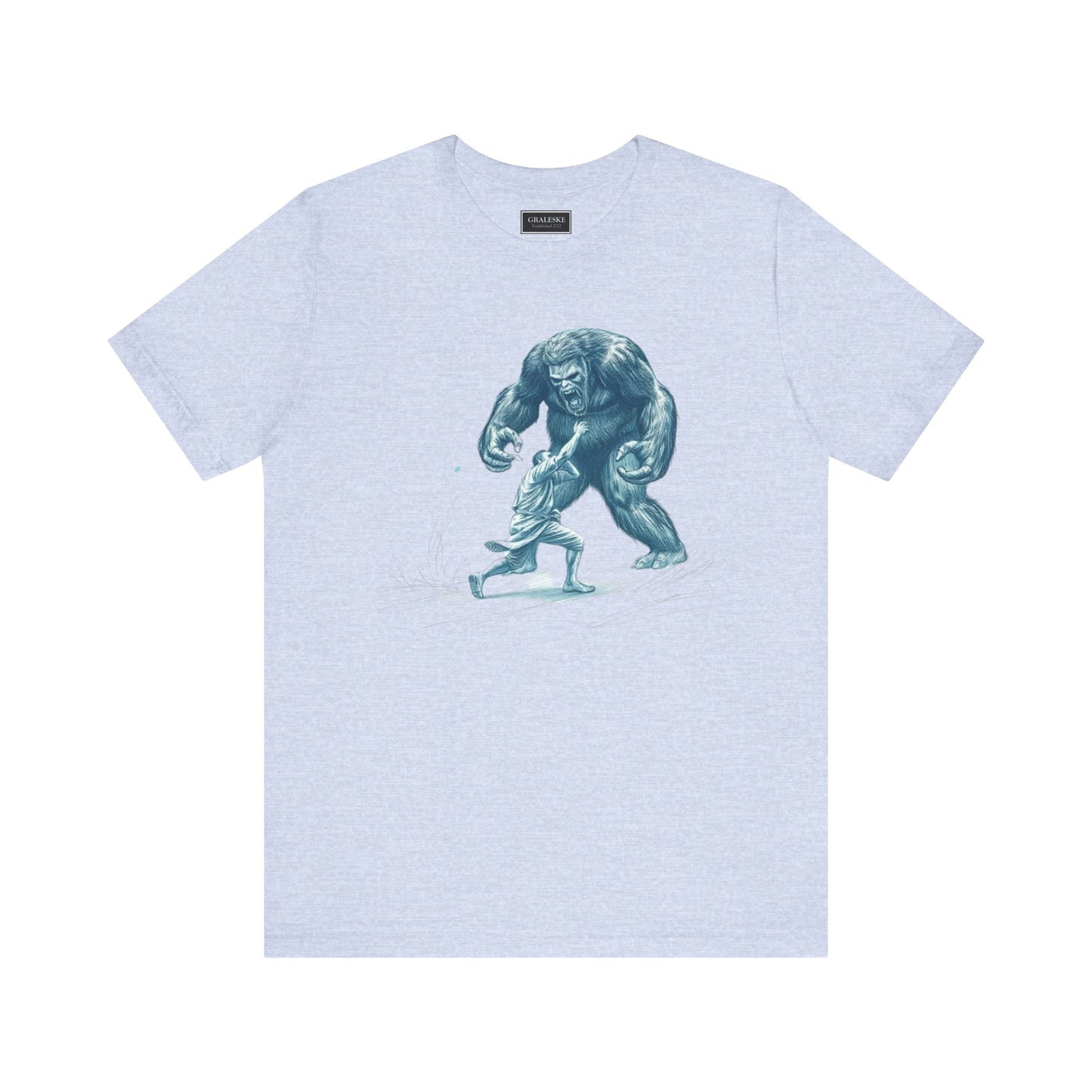 Man Fighting Bigfoot T-Shirt