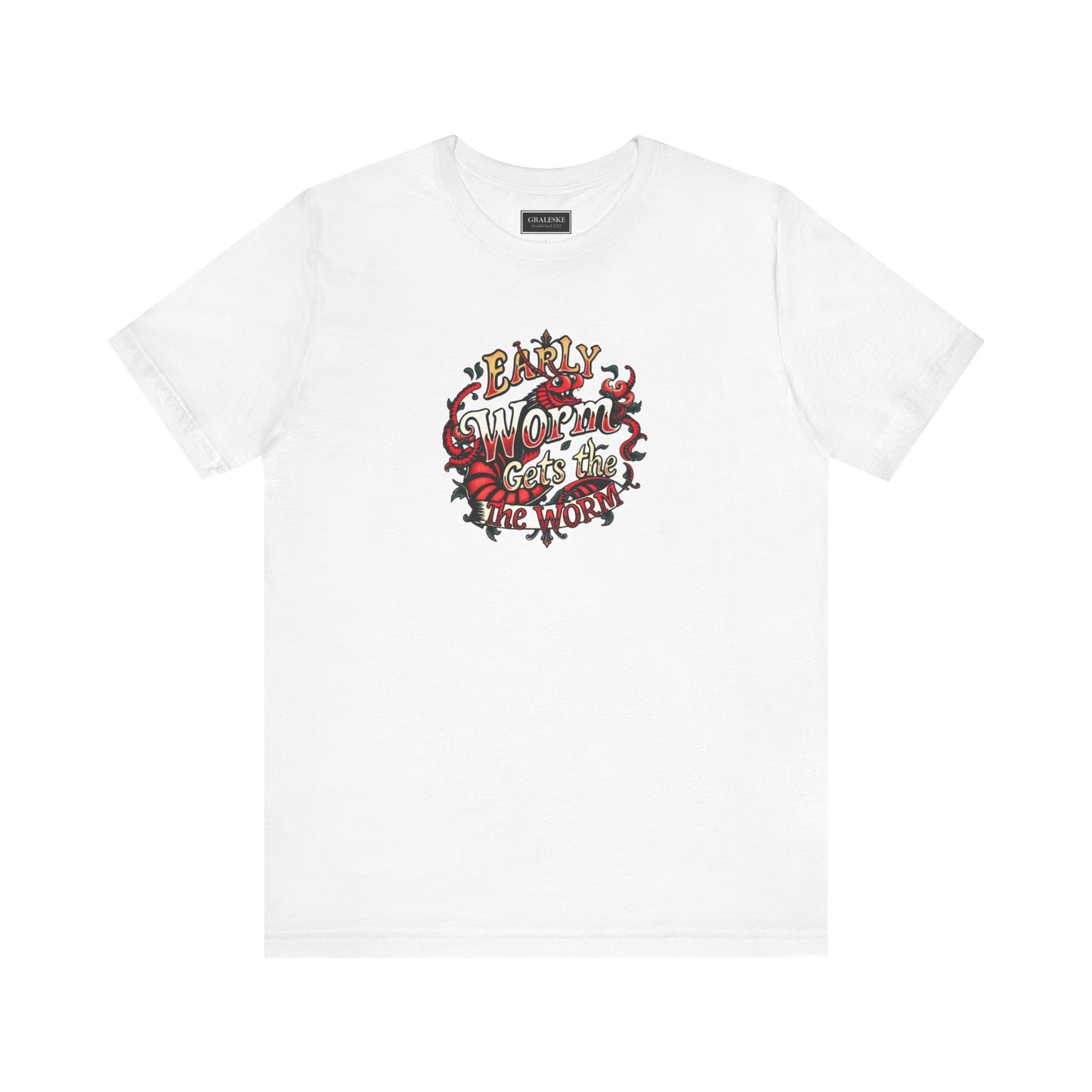 Office Inspired Unisex Tee - 'Early Worm Gets The Worm'
