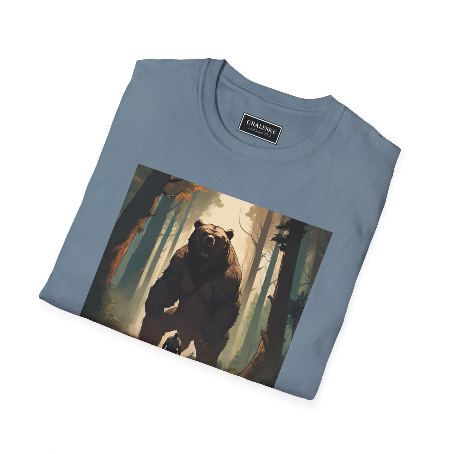 Bear Softstyle T-Shirt - Man vs Bear Design - Graleske