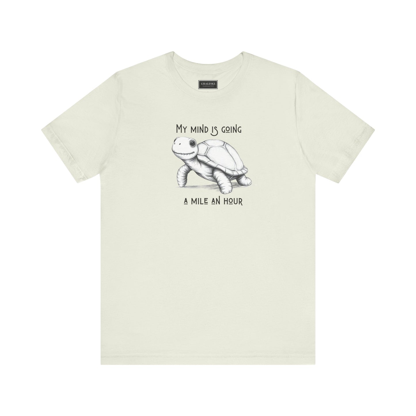 Office Inspired Tee - Unisex T-shirt with 'My Mind Is Going A Mile An Hour' Design