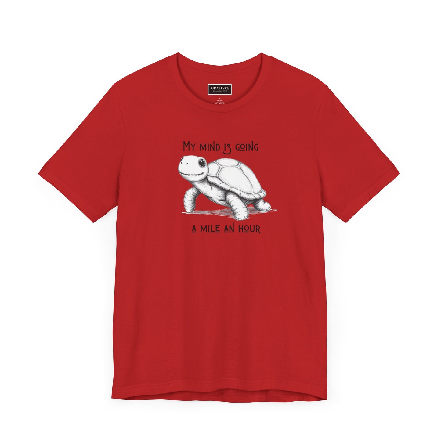 Office Inspired Tee - Unisex T-shirt with 'My Mind Is Going A Mile An Hour' Design