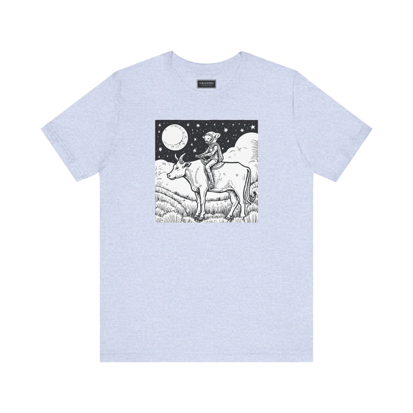 Alien Riding Cow Tee Shirt - Graleske