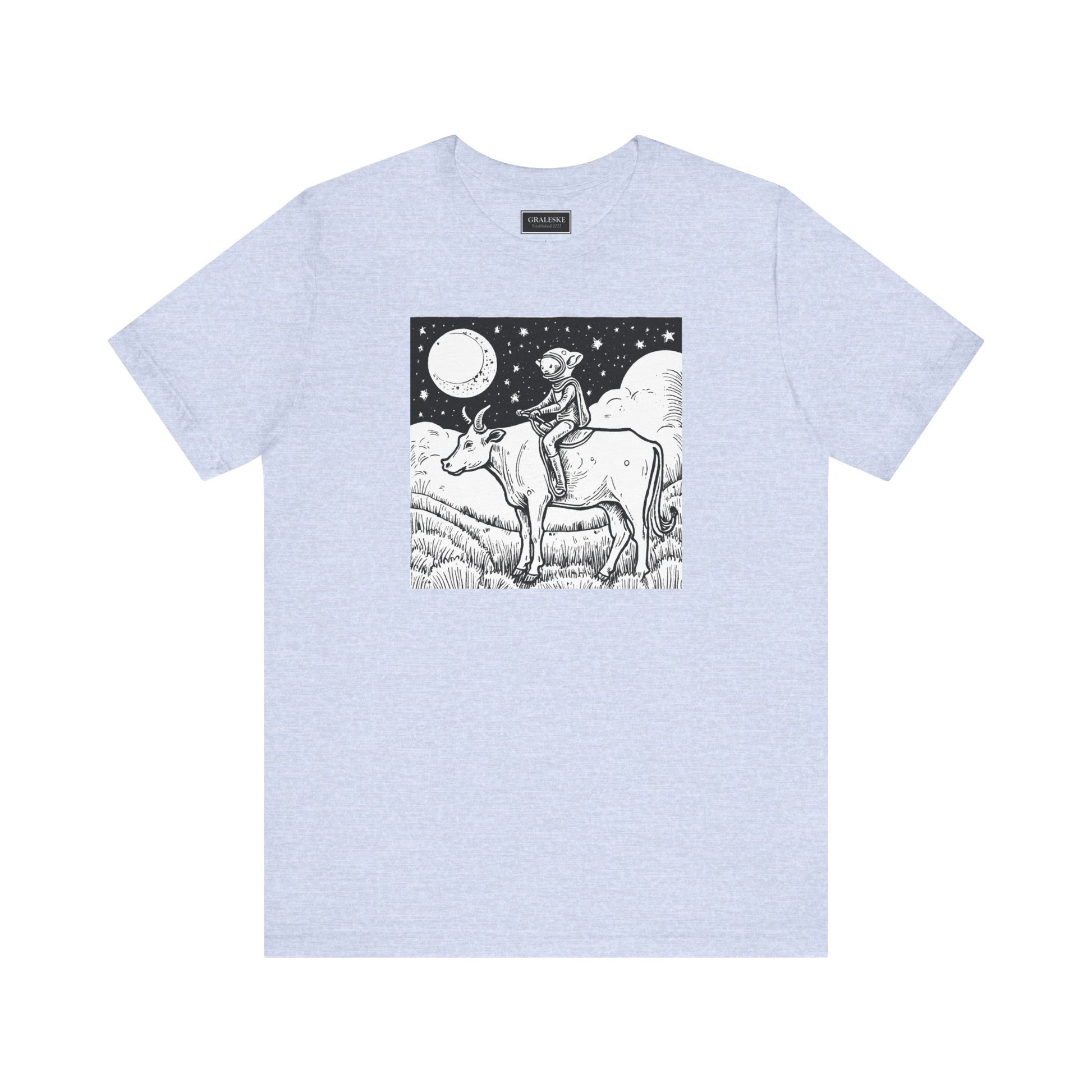 Alien Riding Cow Tee Shirt - Graleske