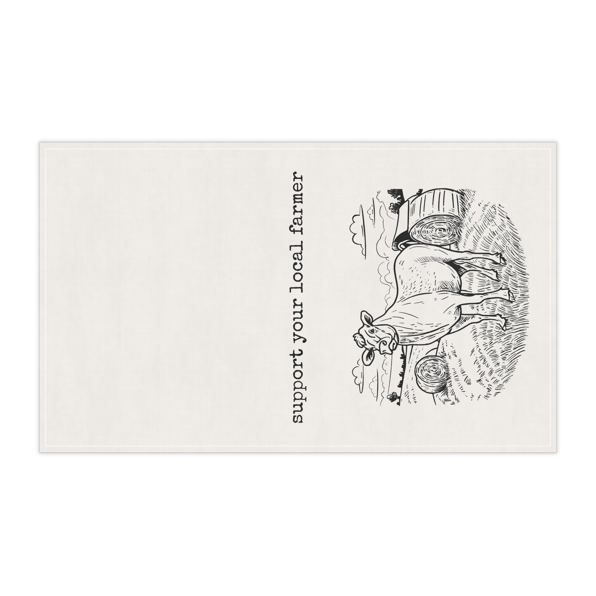 Tea Towels (cotton, poly) - support your local farmer - Graleske