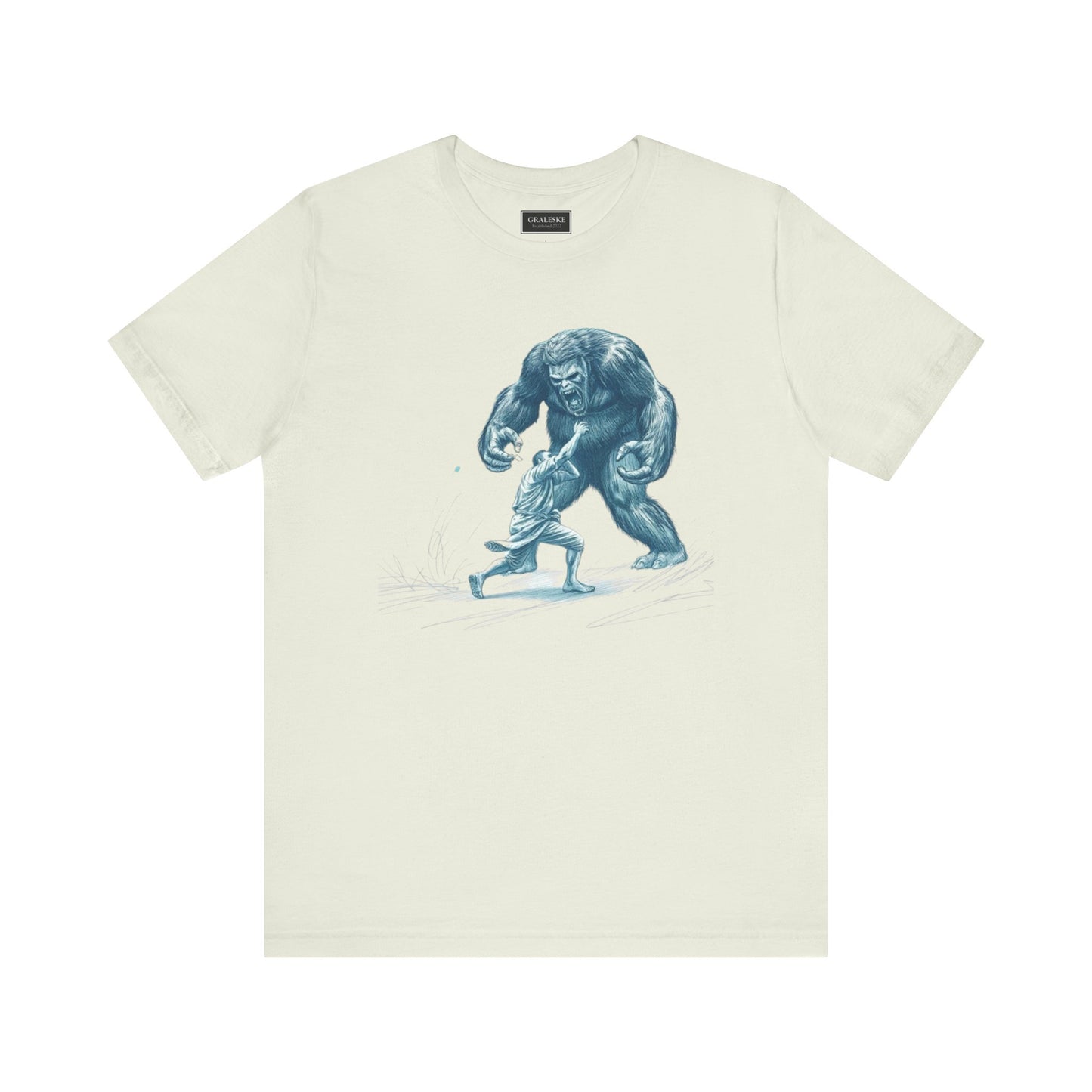 Man Fighting Bigfoot T-Shirt