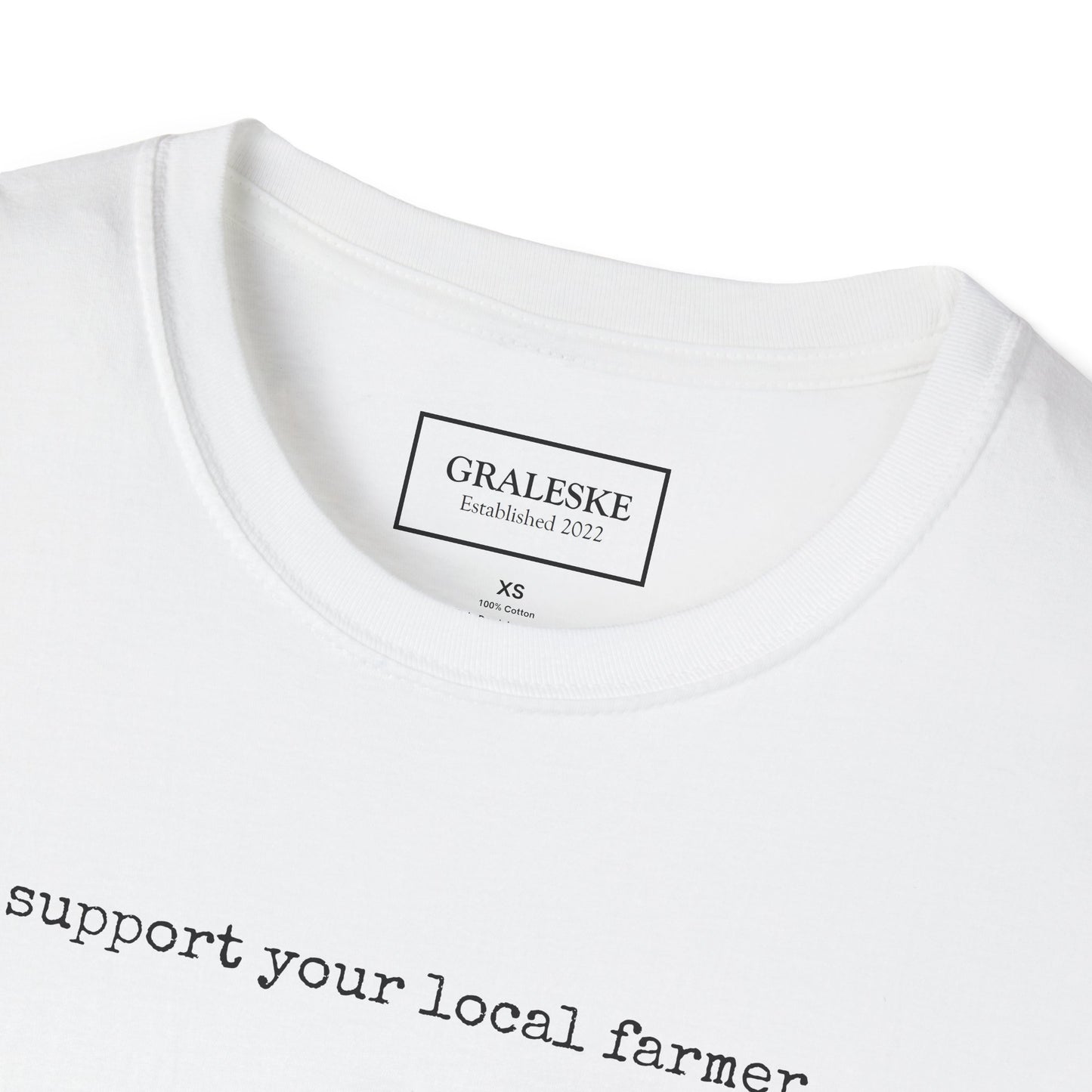 Farmer Support Unisex T-Shirt - Beautiful Cow - Graleske
