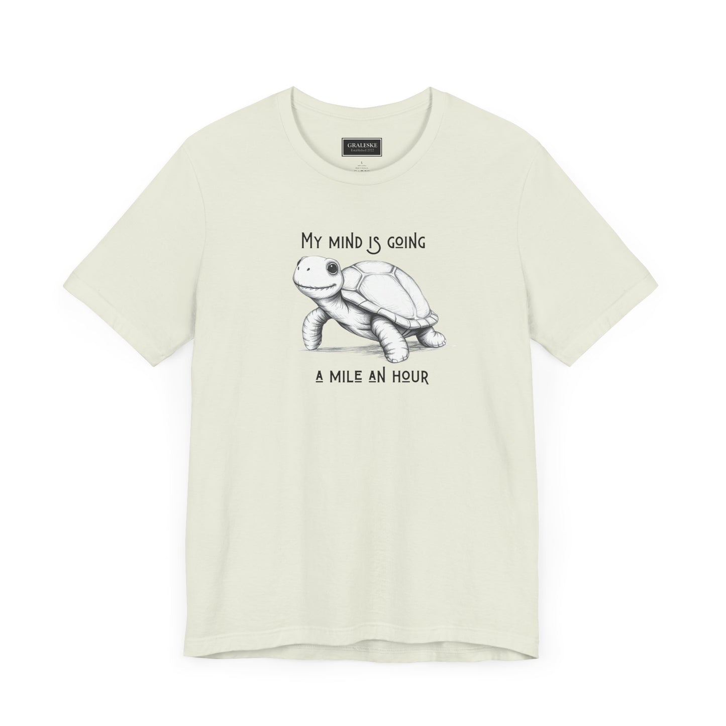 Office Inspired Tee - Unisex T-shirt with 'My Mind Is Going A Mile An Hour' Design