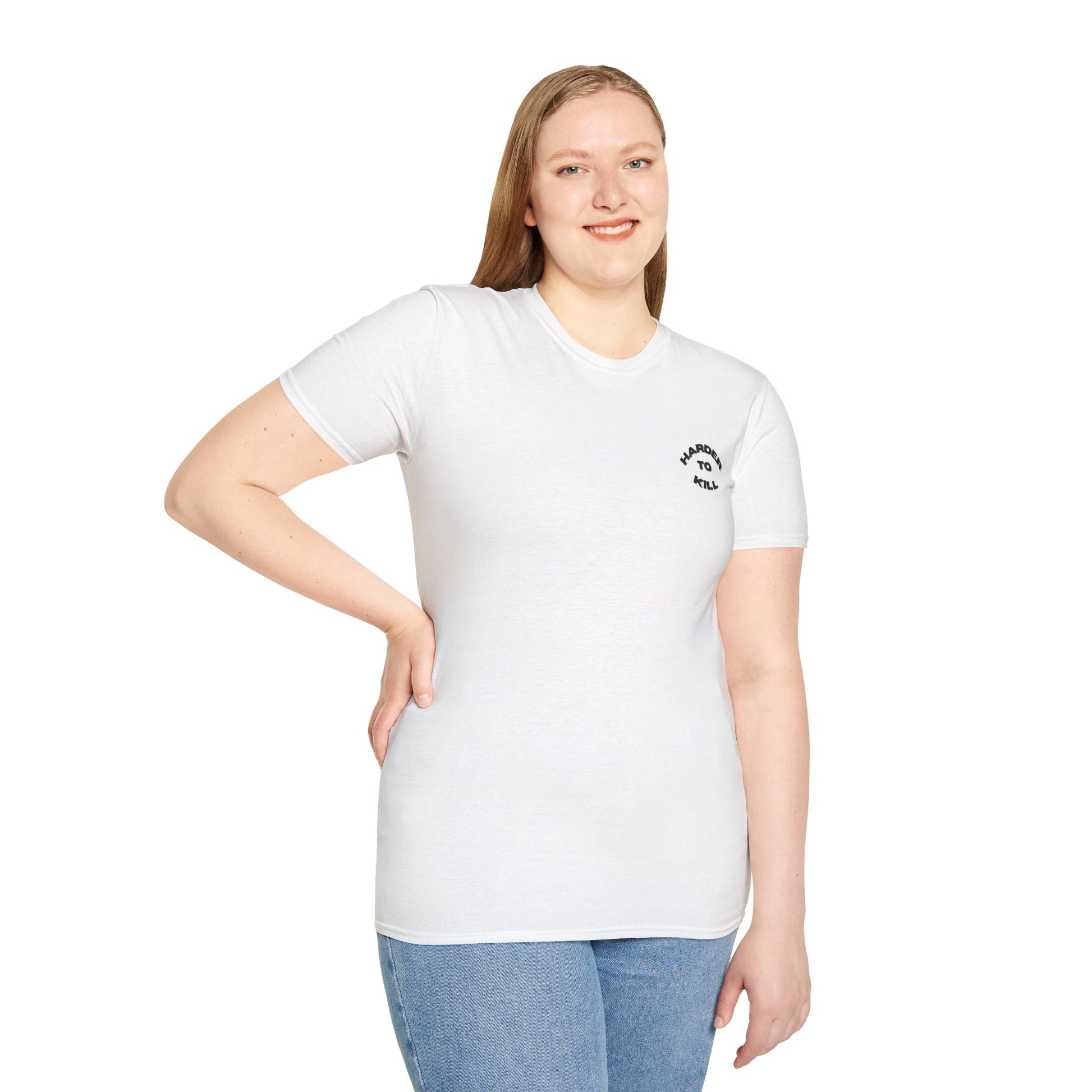 Motivational Fitness T-Shirt - 'Harder to Kill' Design - Graleske
