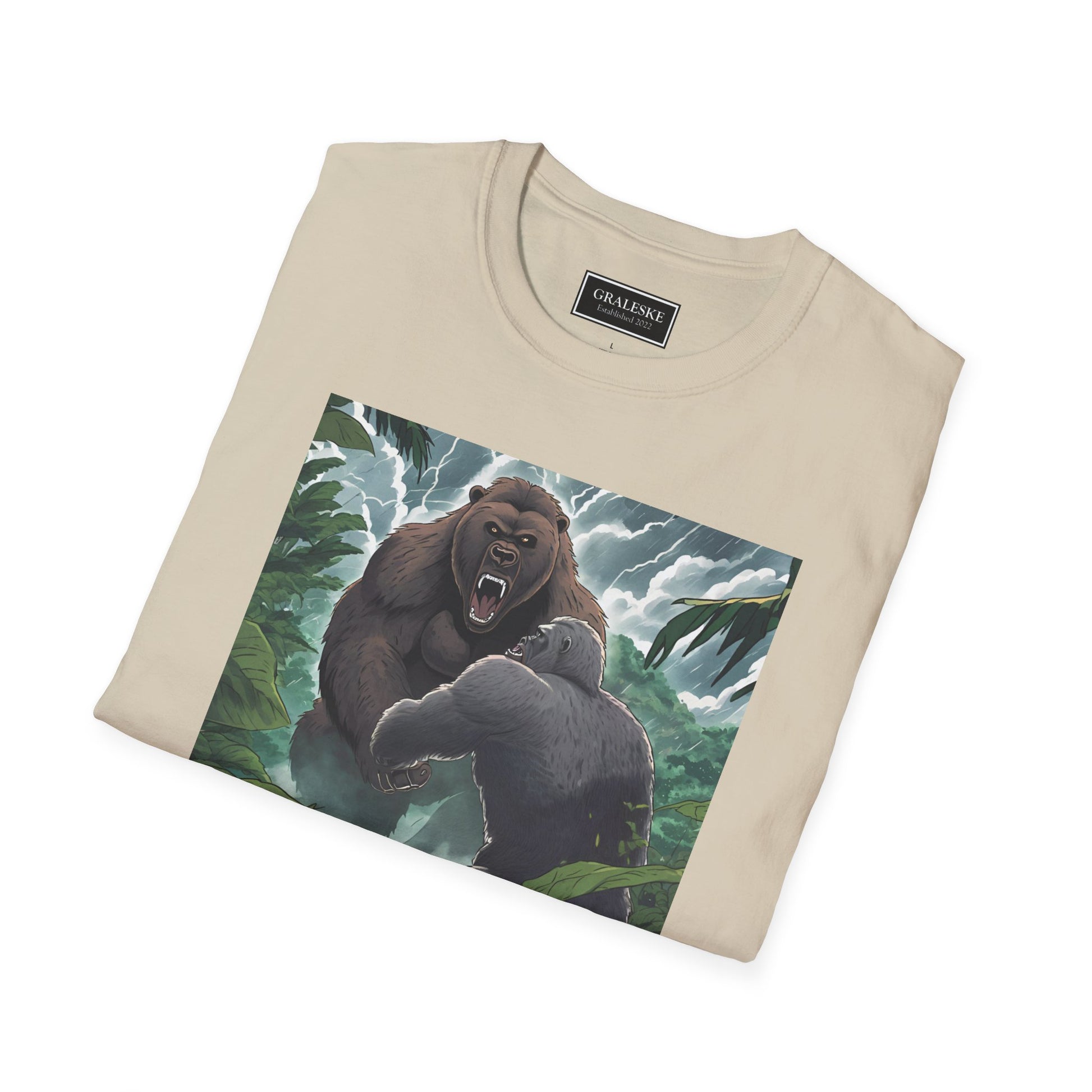 Grizzly vs Gorilla - Unisex T-Shirt - Graleske