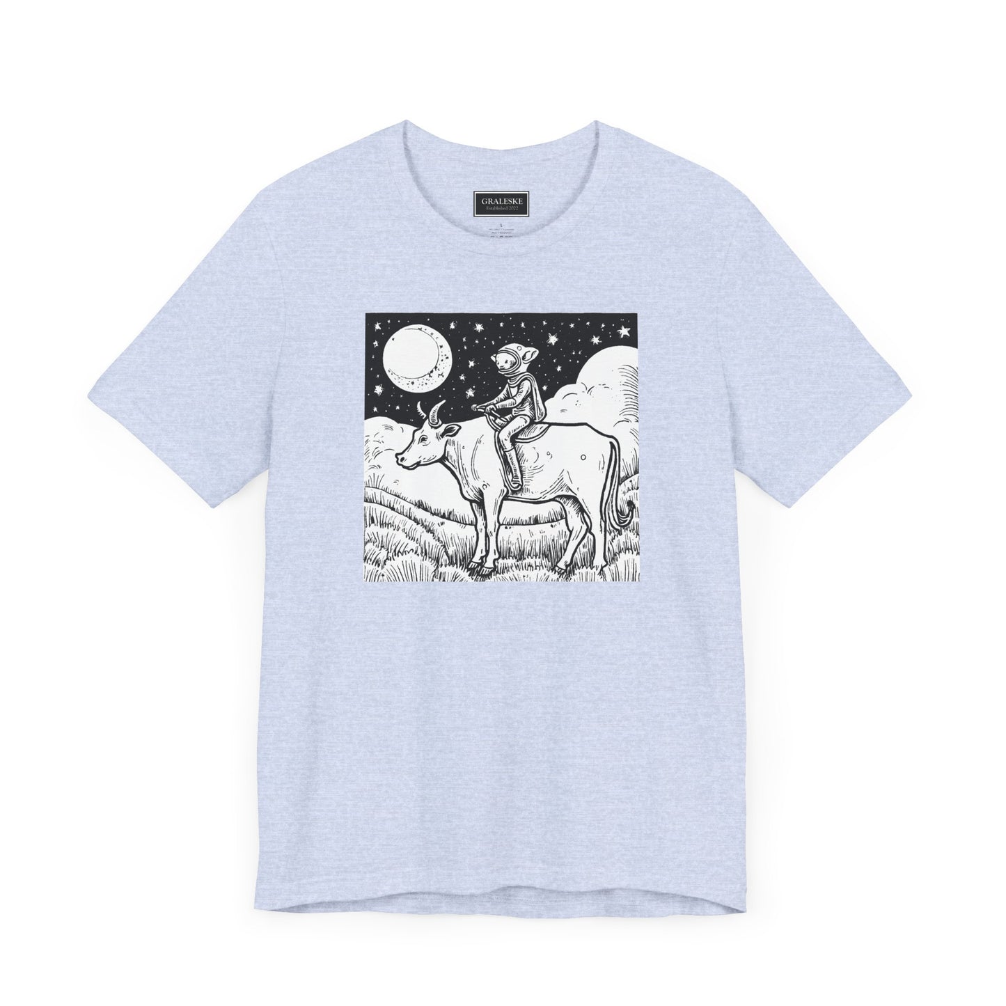 Alien Riding Cow Tee Shirt - Graleske