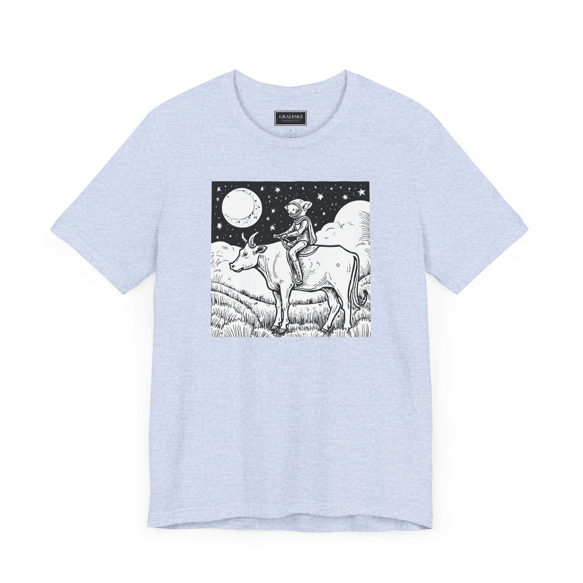 Alien Riding Cow Tee Shirt - Graleske