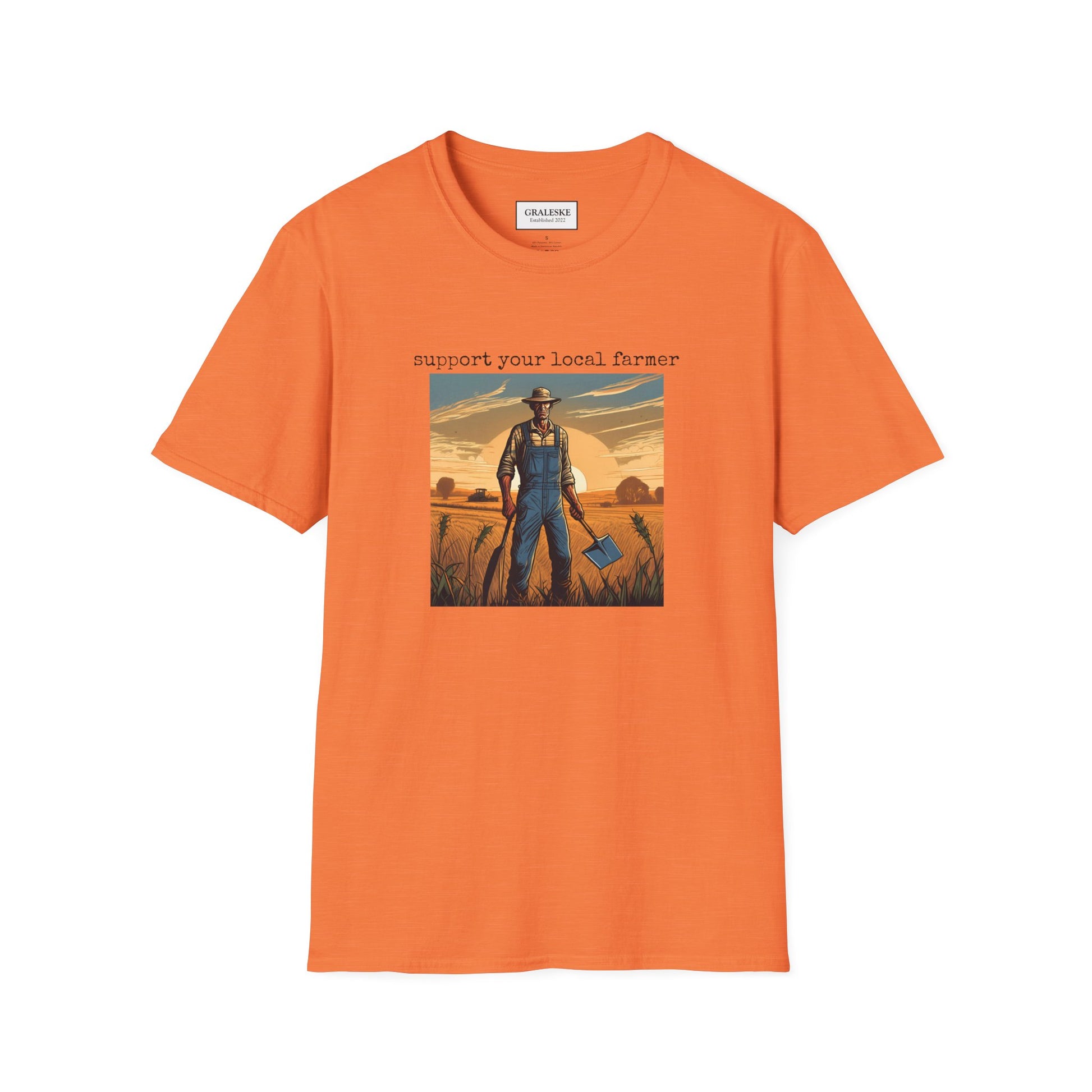 Farmer Support Unisex T-Shirt - Farmer Facing Off - Graleske