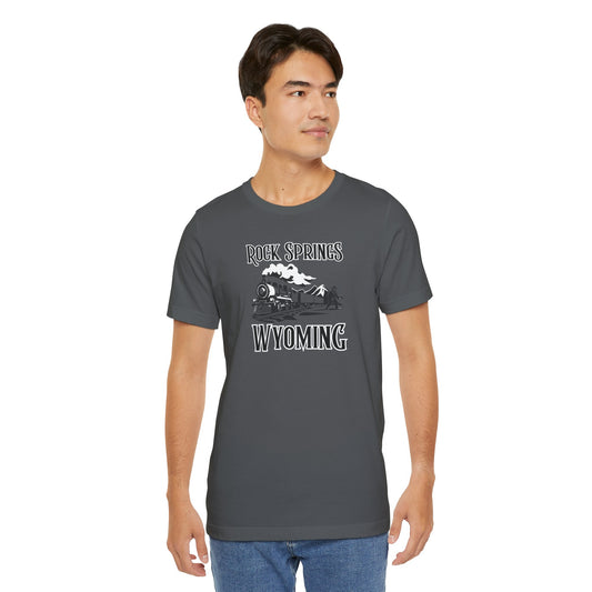 Small Towns Collection Unisex Tee - Rock Springs, Wyoming Design