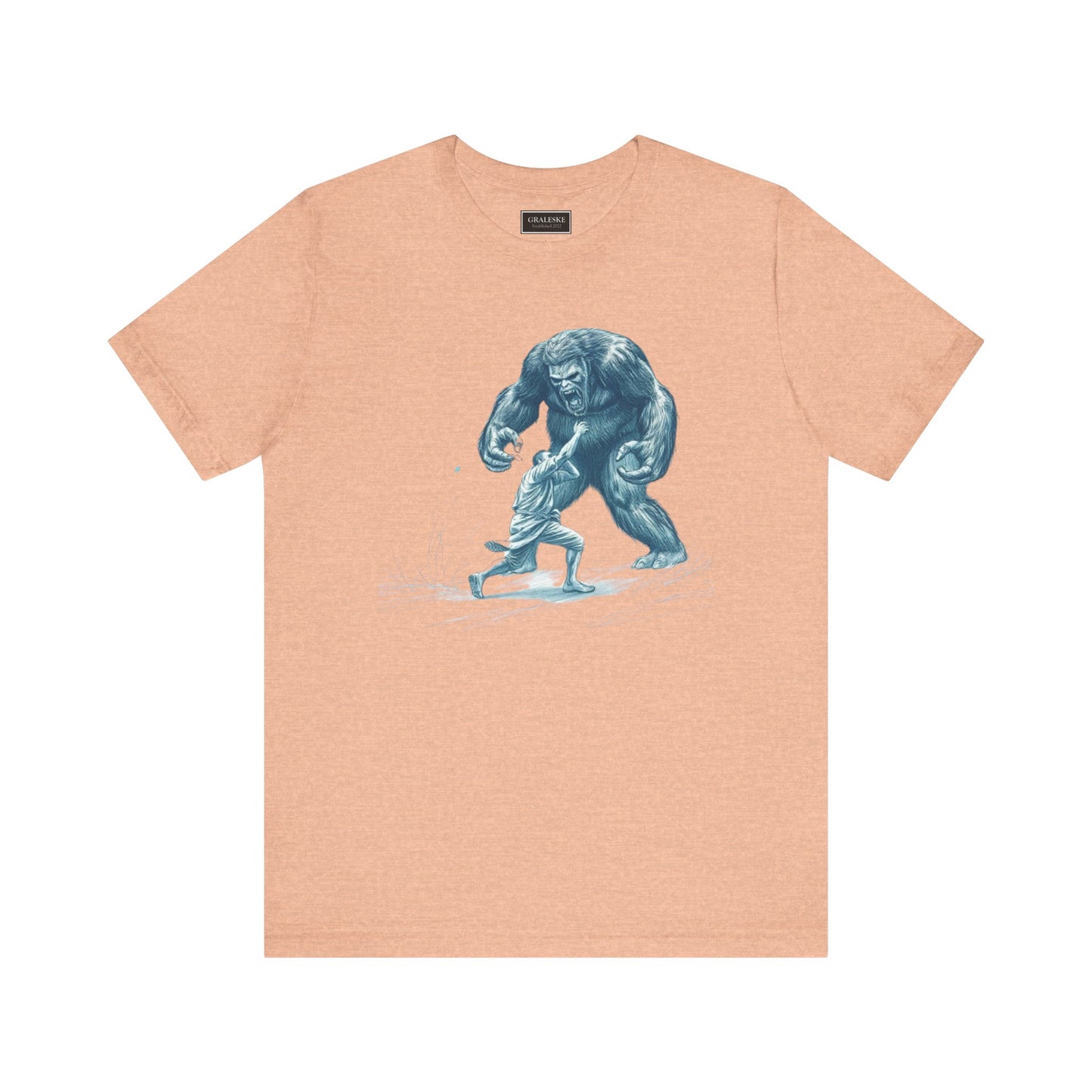 Man Fighting Bigfoot T-Shirt