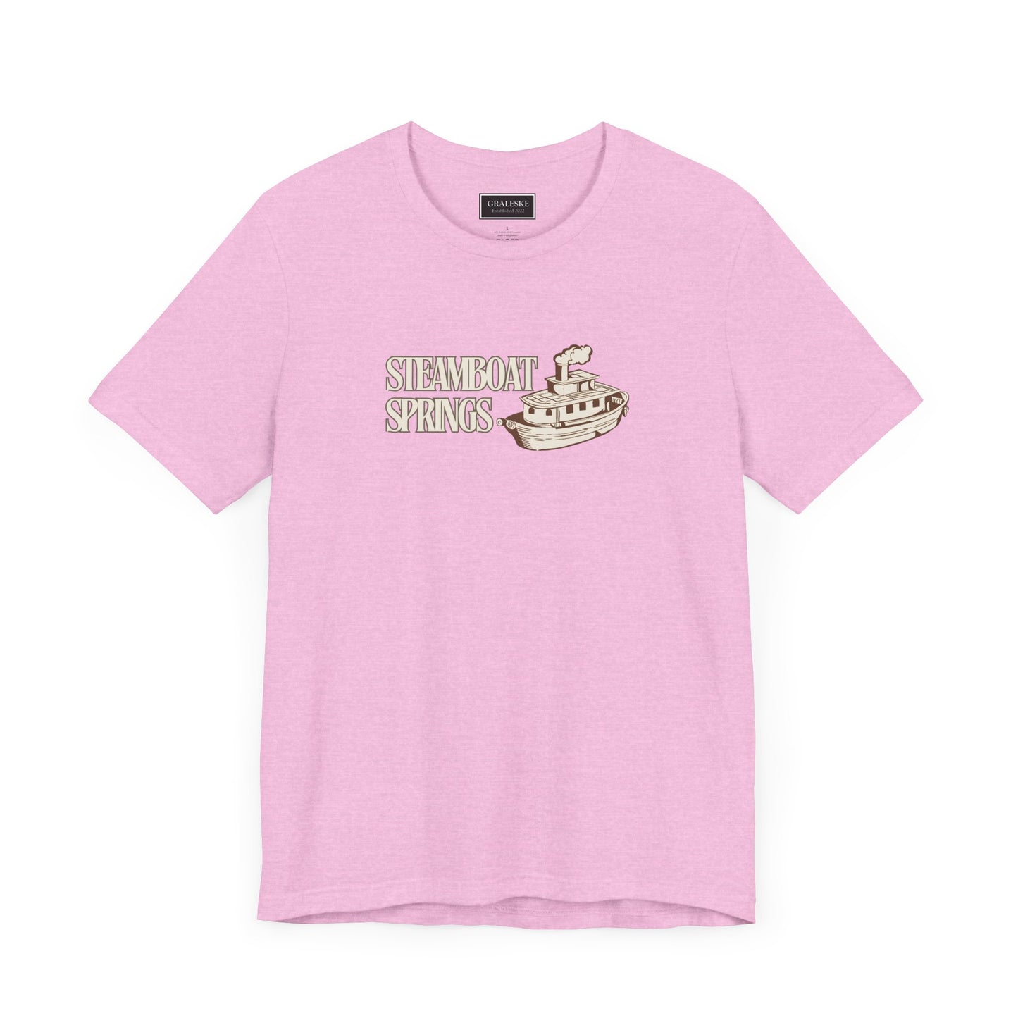 Small Towns Collection Unisex Tee - Steamboat Springs, Colorado Design - Graleske