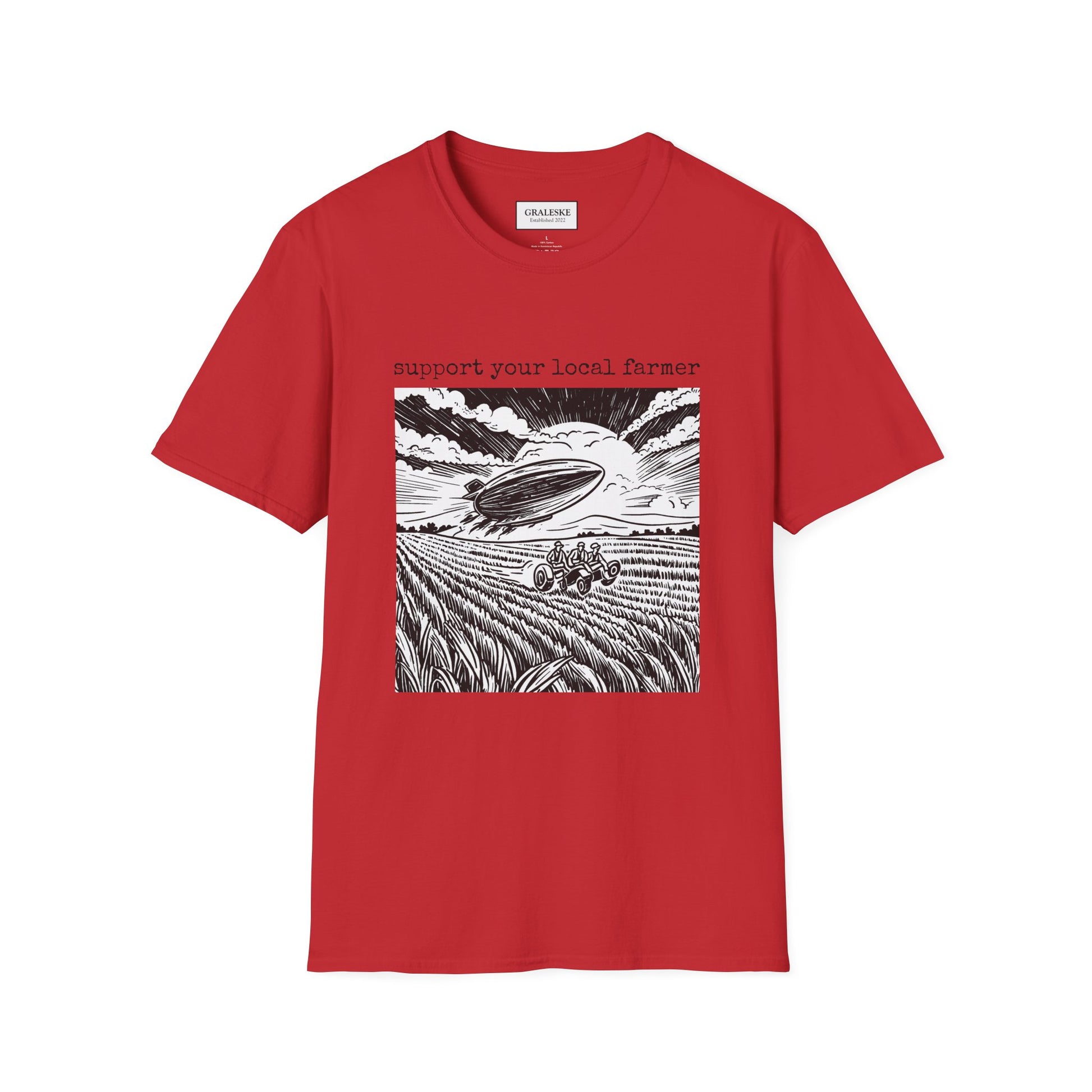 support your local farmer blimp - T-Shirt - Graleske