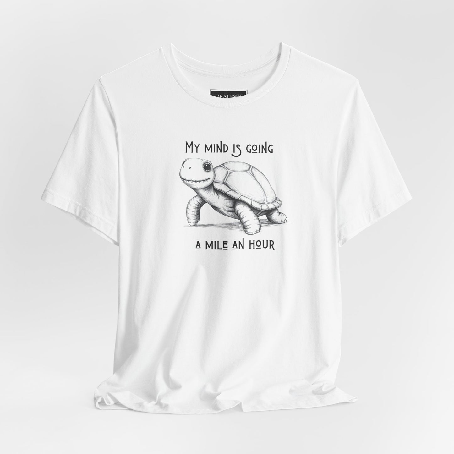 Office Inspired Tee - Unisex T-shirt with 'My Mind Is Going A Mile An Hour' Design