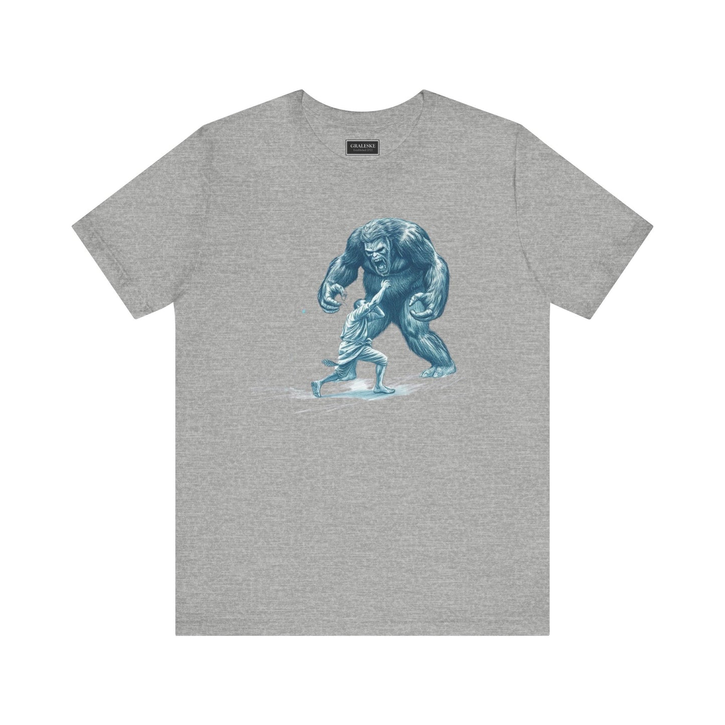 Man Fighting Bigfoot T-Shirt