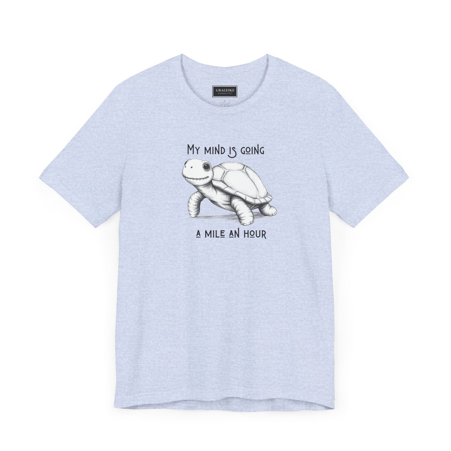 Office Inspired Tee - Unisex T-shirt with 'My Mind Is Going A Mile An Hour' Design
