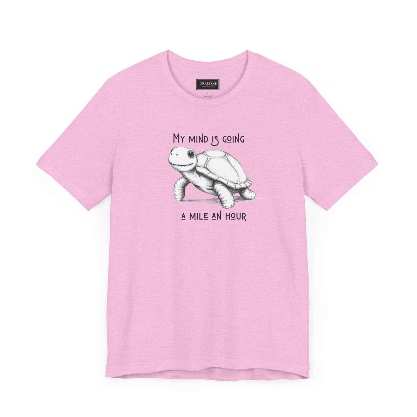 Office Inspired Tee - Unisex T-shirt with 'My Mind Is Going A Mile An Hour' Design