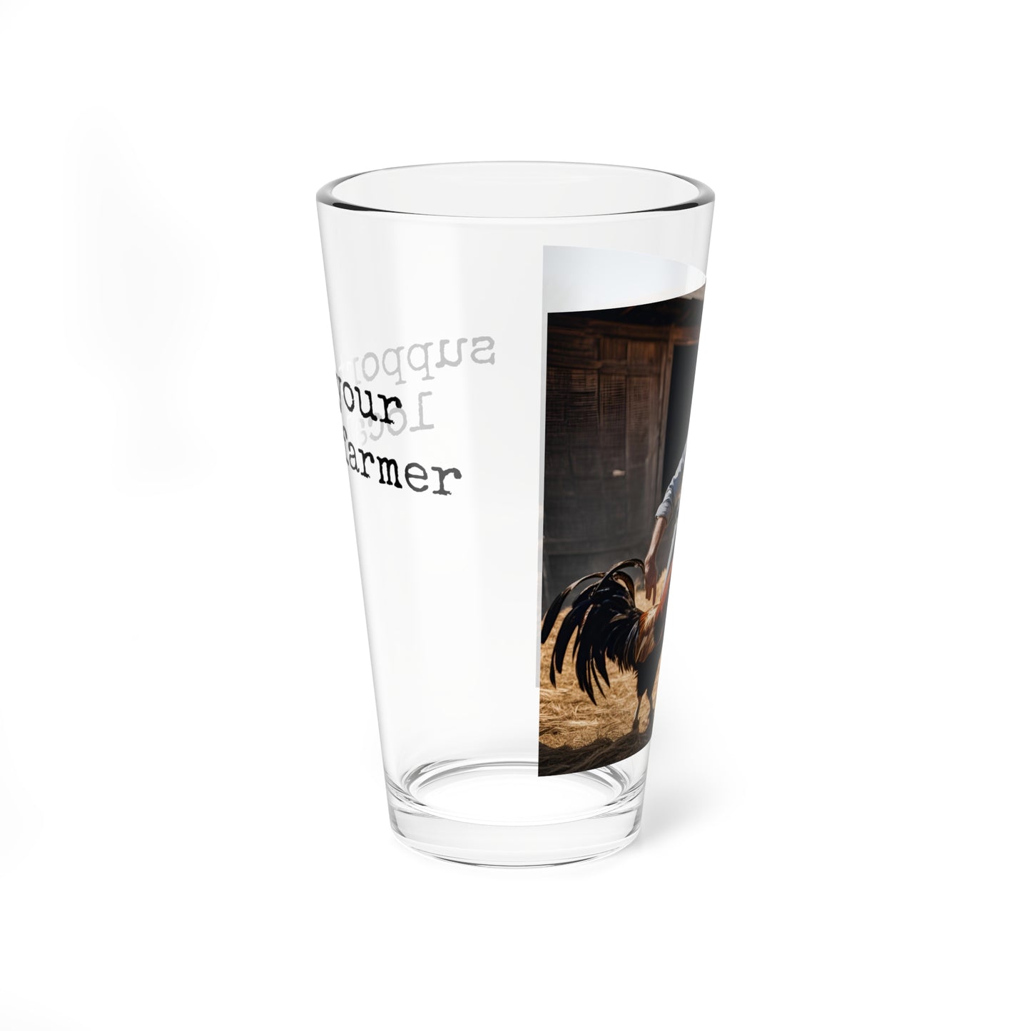 Glassware Support Your Local Farmer Mixing Glass, 16oz -2024 #3 - Graleske