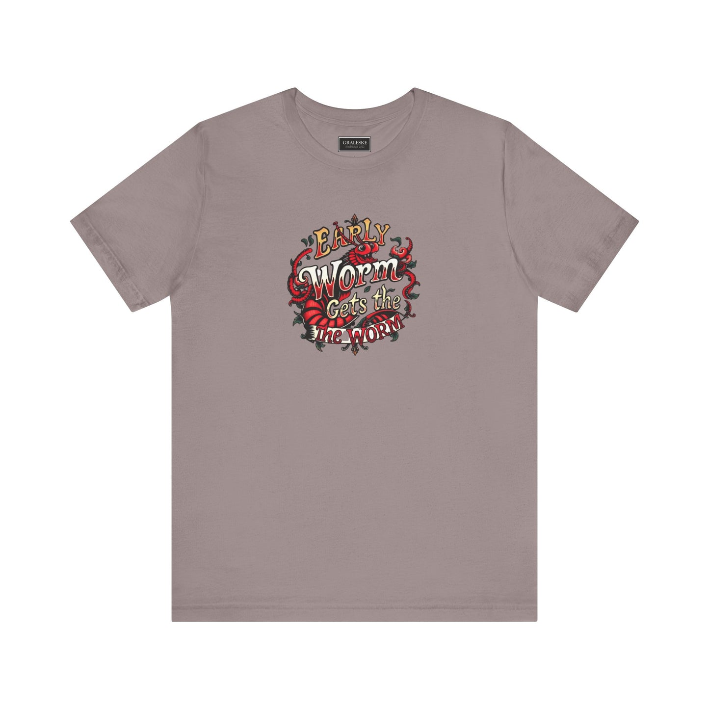 Office Inspired Unisex Tee - 'Early Worm Gets The Worm'