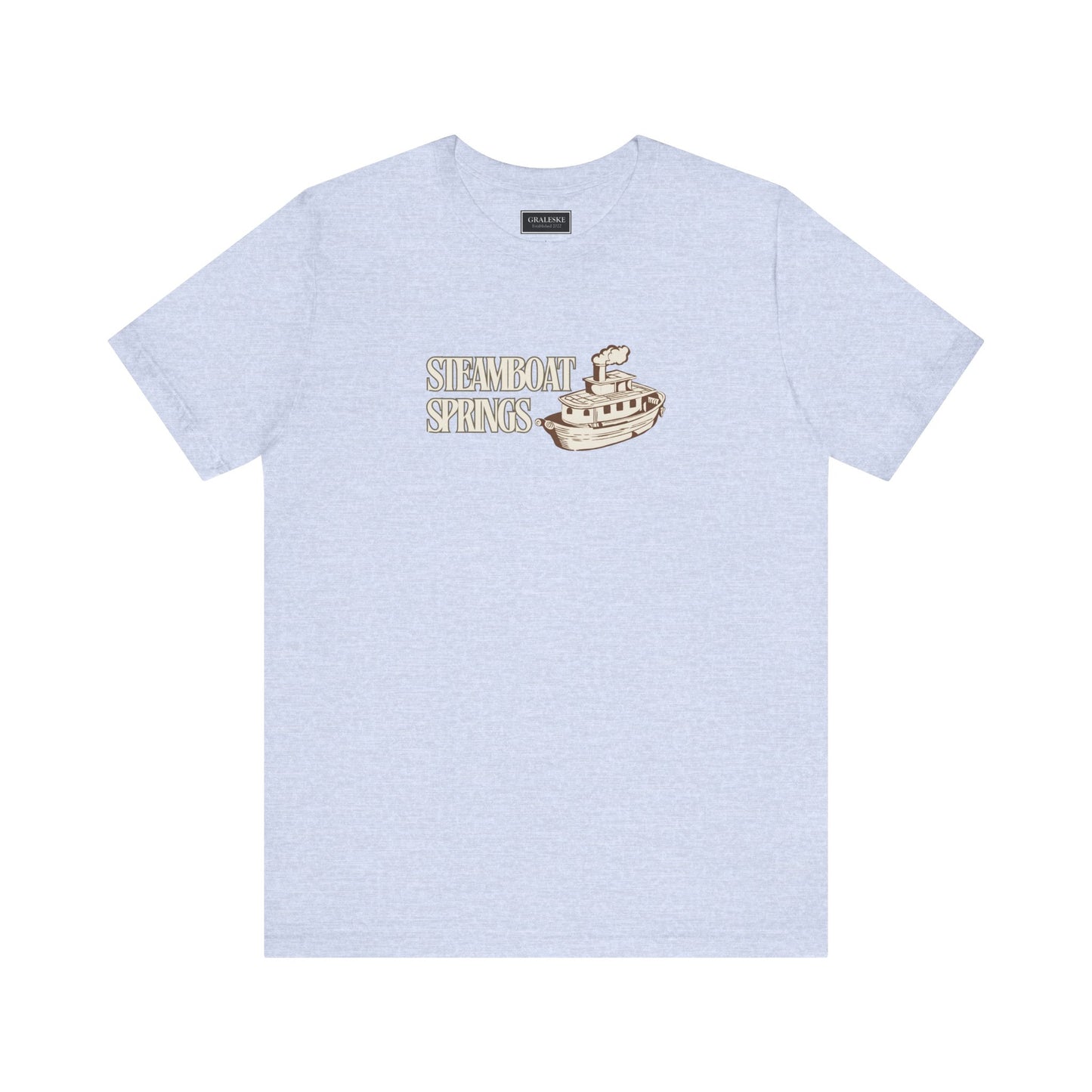 Small Towns Collection Unisex Tee - Steamboat Springs, Colorado Design - Graleske