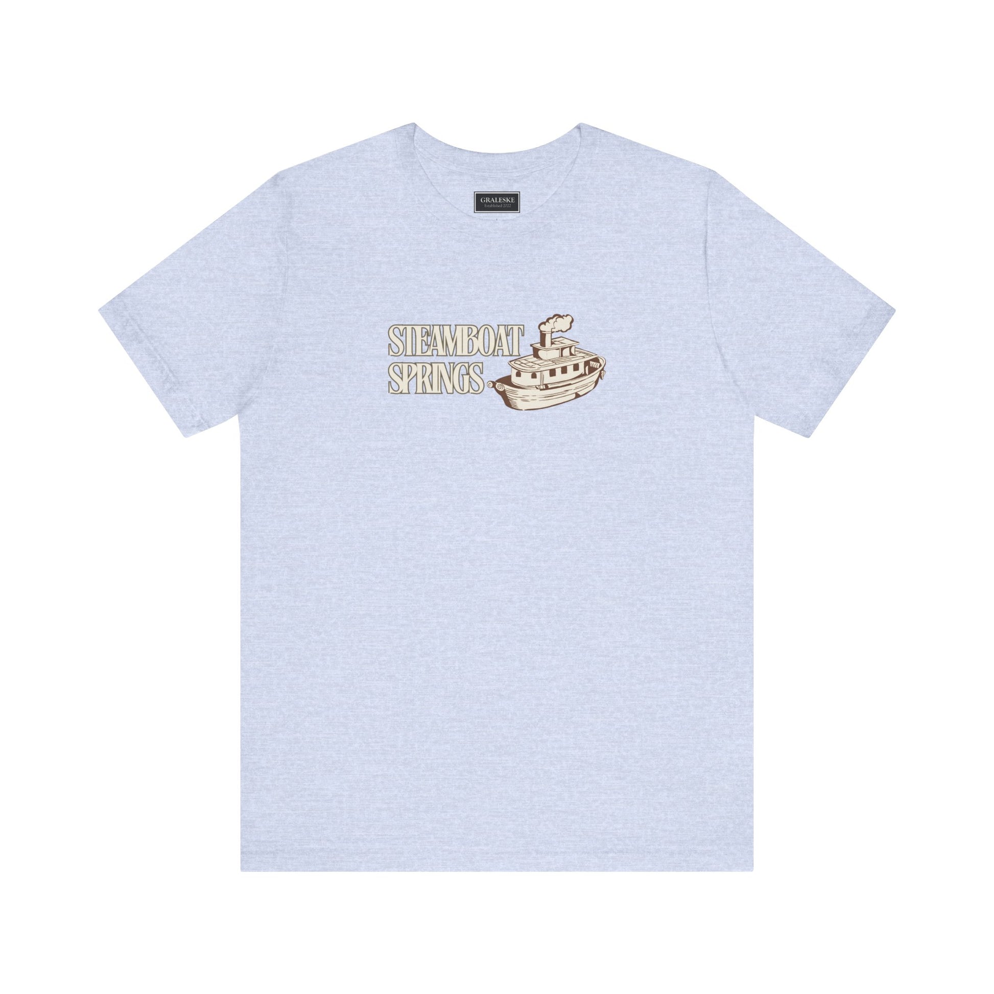 Small Towns Collection Unisex Tee - Steamboat Springs, Colorado Design - Graleske