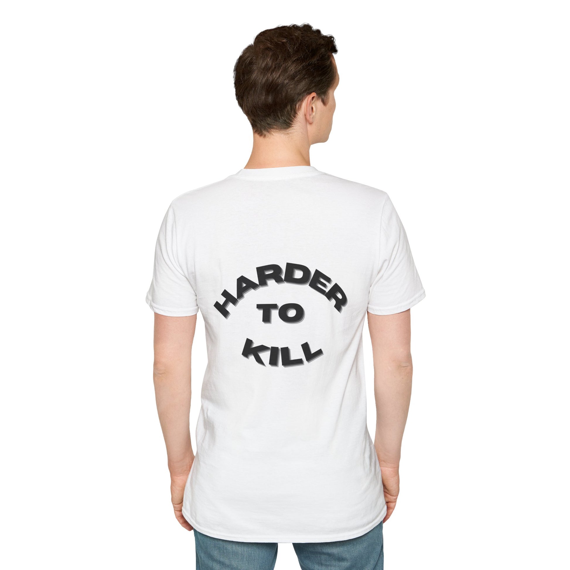 Motivational Fitness T-Shirt - 'Harder to Kill' Design - Graleske