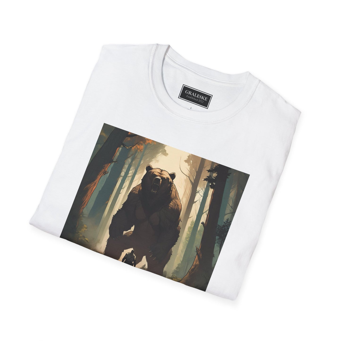 Bear Softstyle T-Shirt - Man vs Bear Design - Graleske