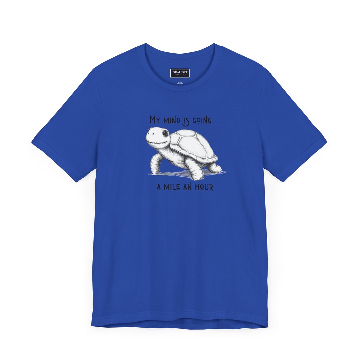 Office Inspired Tee - Unisex T-shirt with 'My Mind Is Going A Mile An Hour' Design