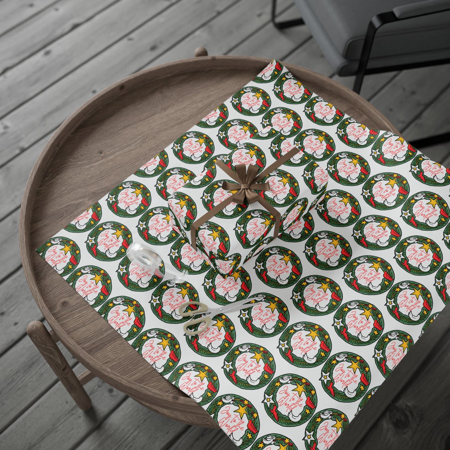 Wrapping Paper - Joy To The World - Graleske