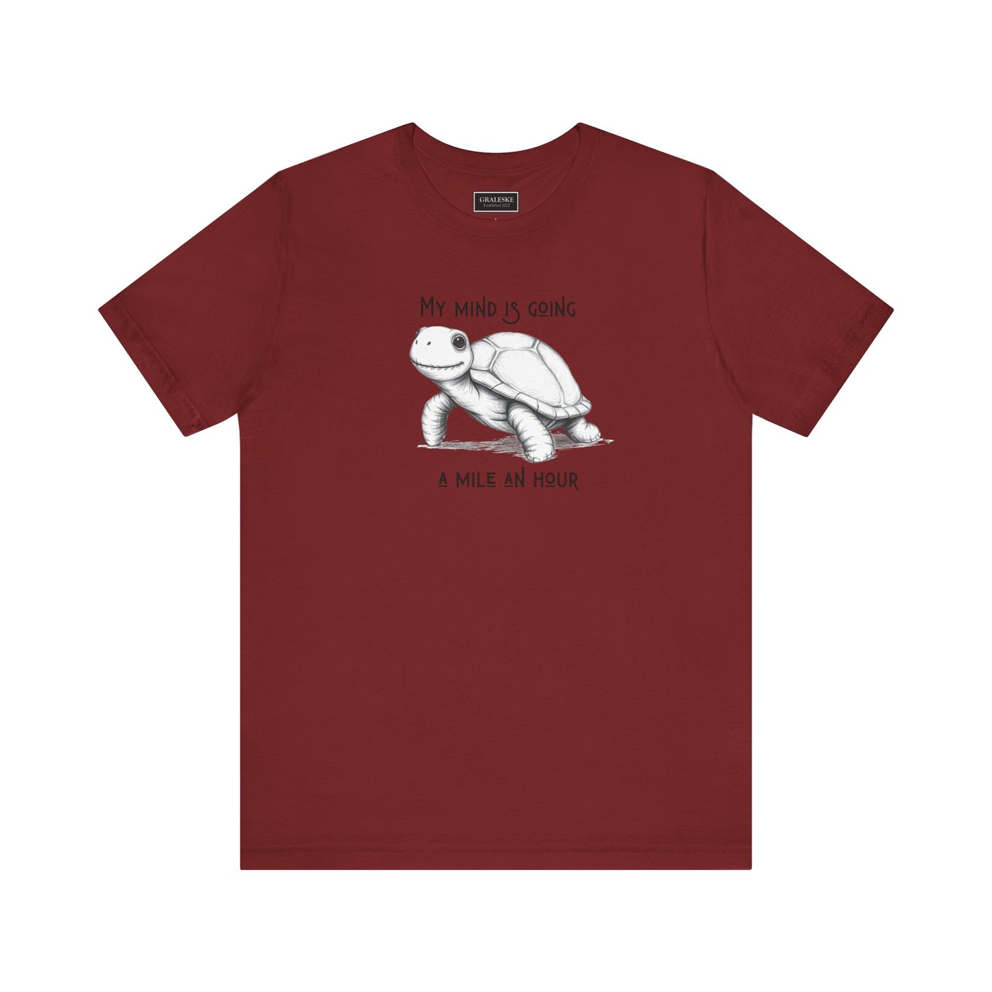 Office Inspired Tee - Unisex T-shirt with 'My Mind Is Going A Mile An Hour' Design
