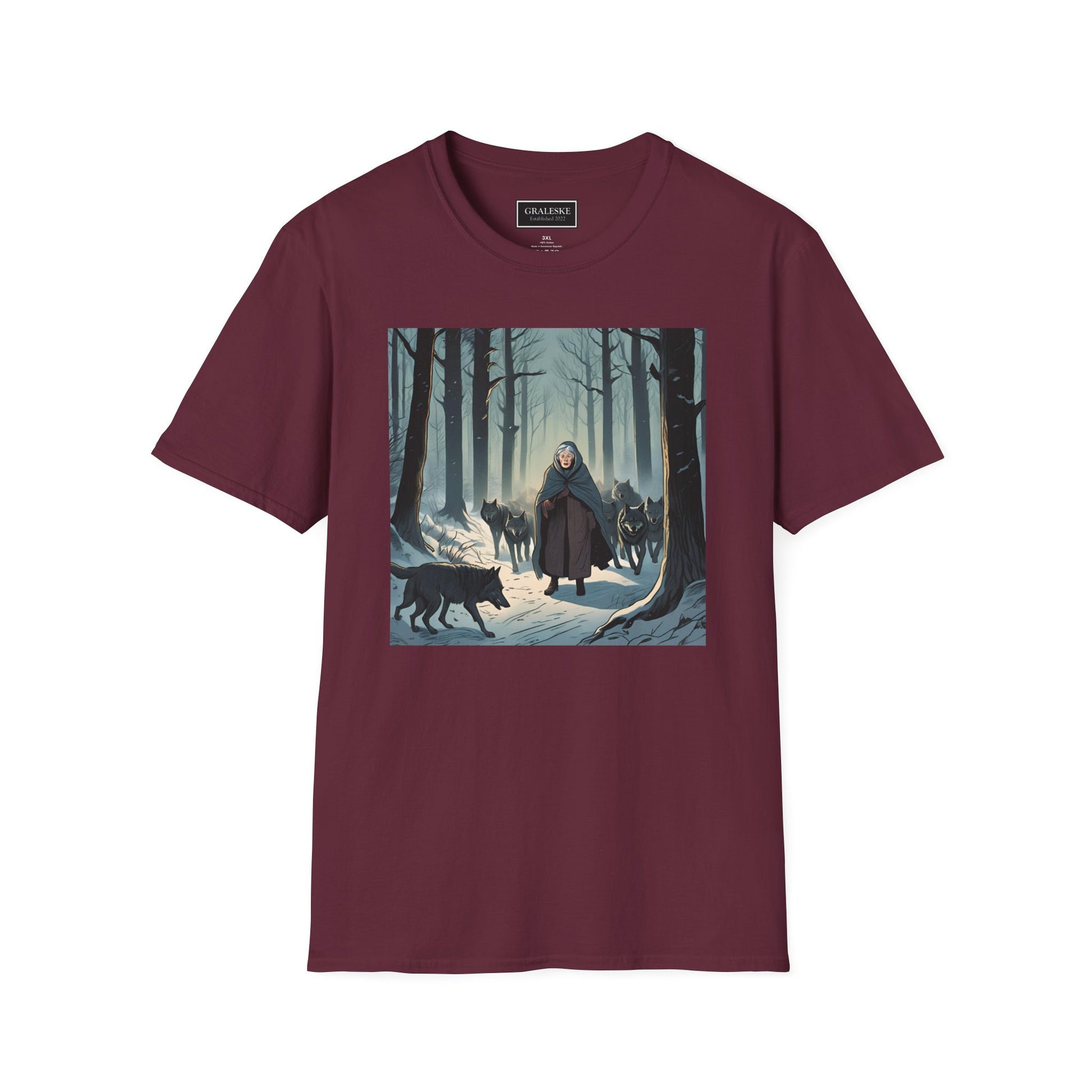 Grandma Leads Wolves Unisex T-Shirt - Graleske