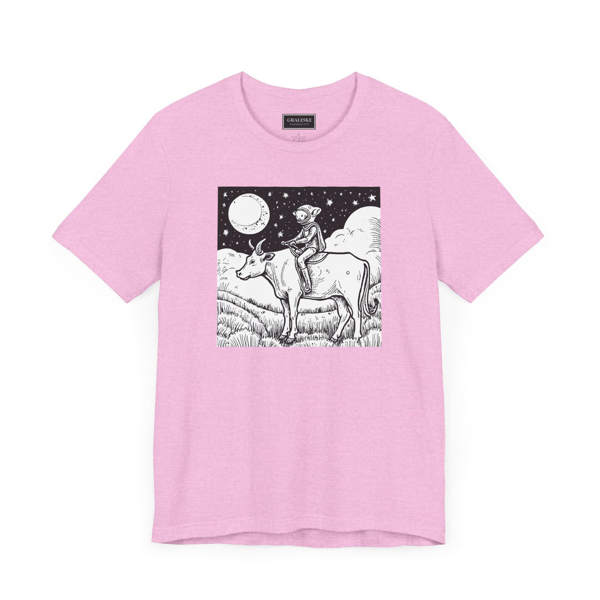 Alien Riding Cow Tee Shirt - Graleske