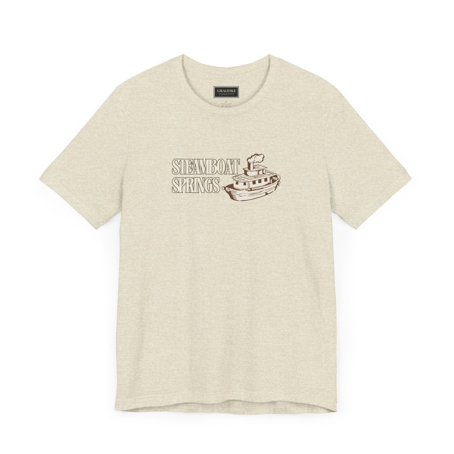 Small Towns Collection Unisex Tee - Steamboat Springs, Colorado Design - Graleske