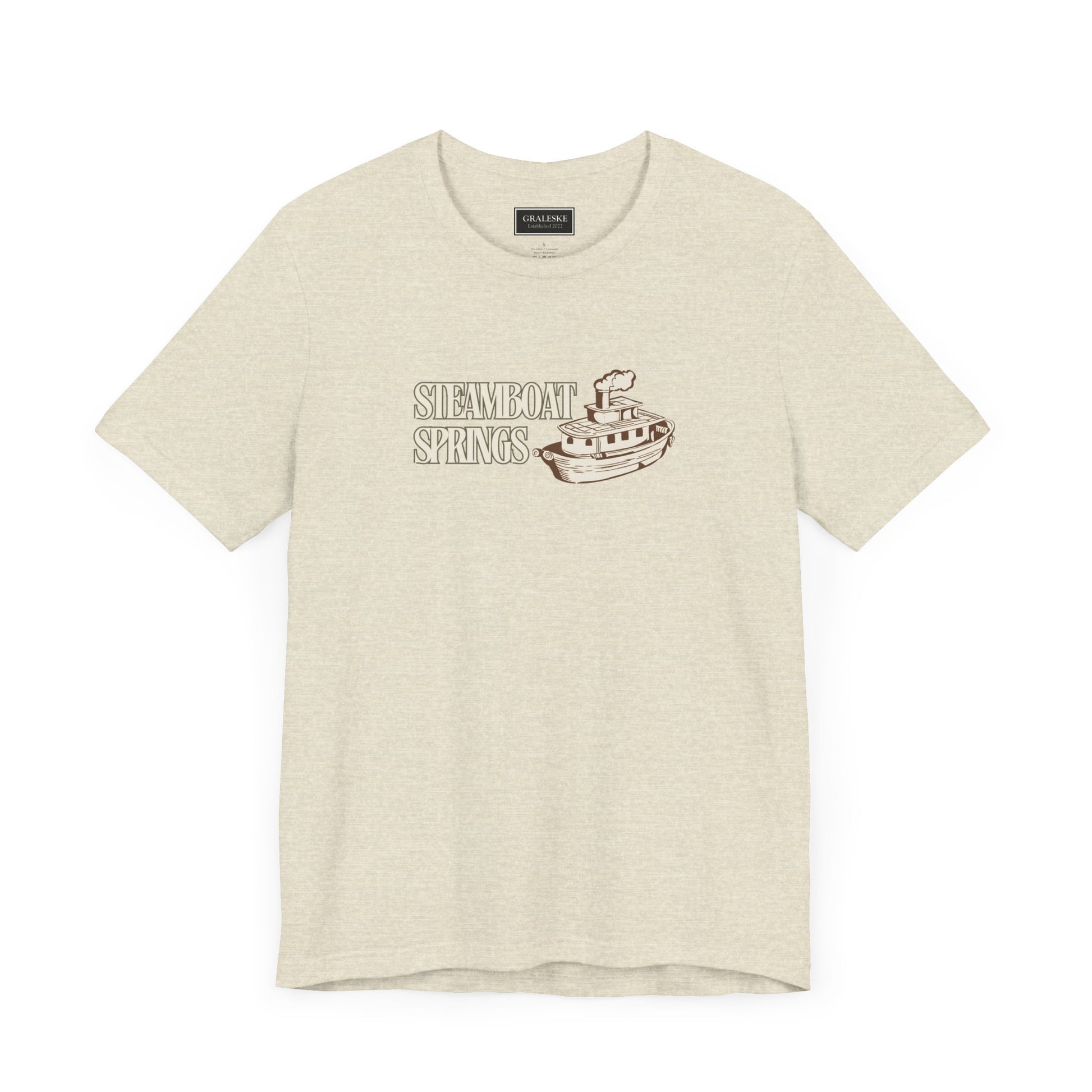Small Towns Collection Unisex Tee - Steamboat Springs, Colorado Design - Graleske