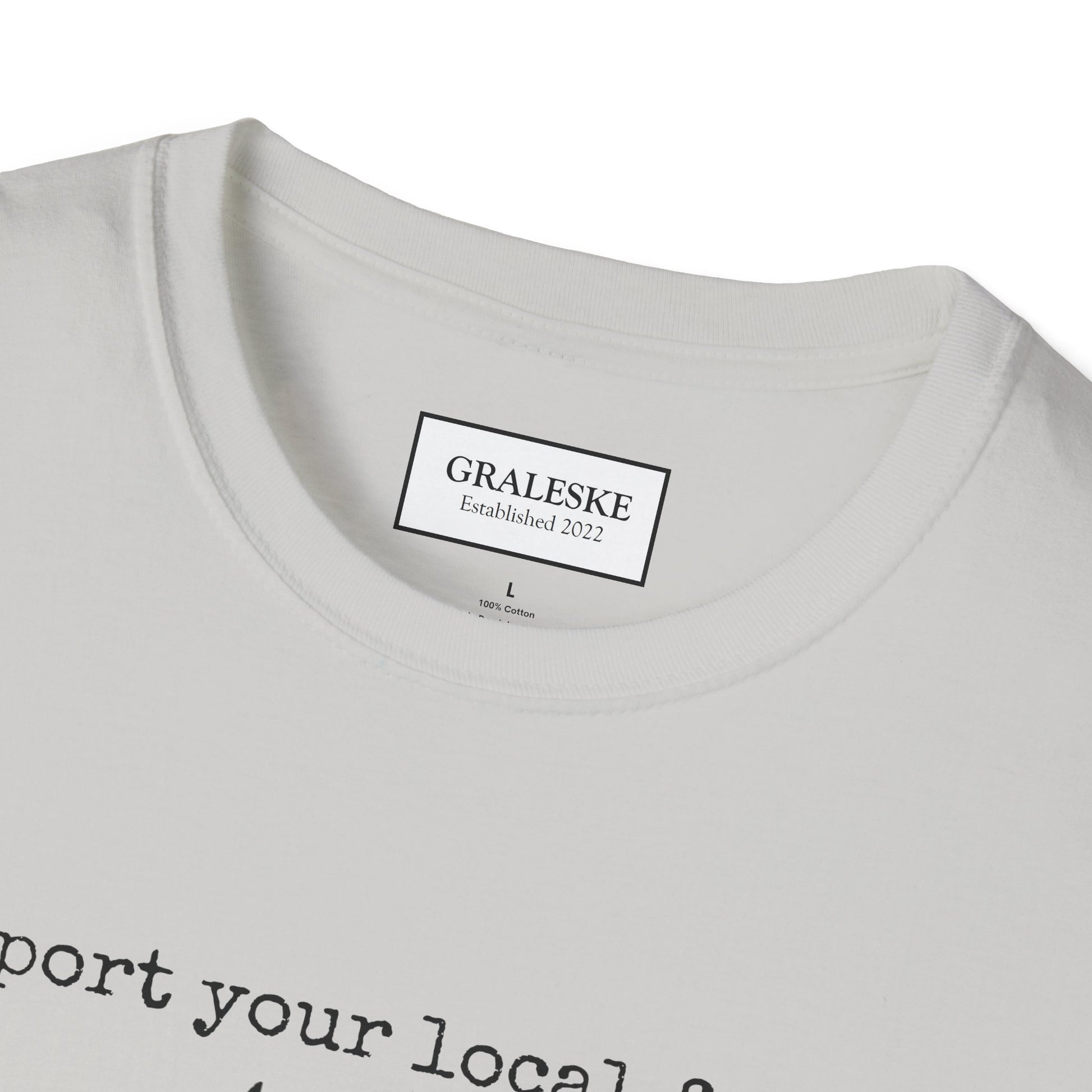 support your local farmer - chicken cow - T-Shirt - Graleske