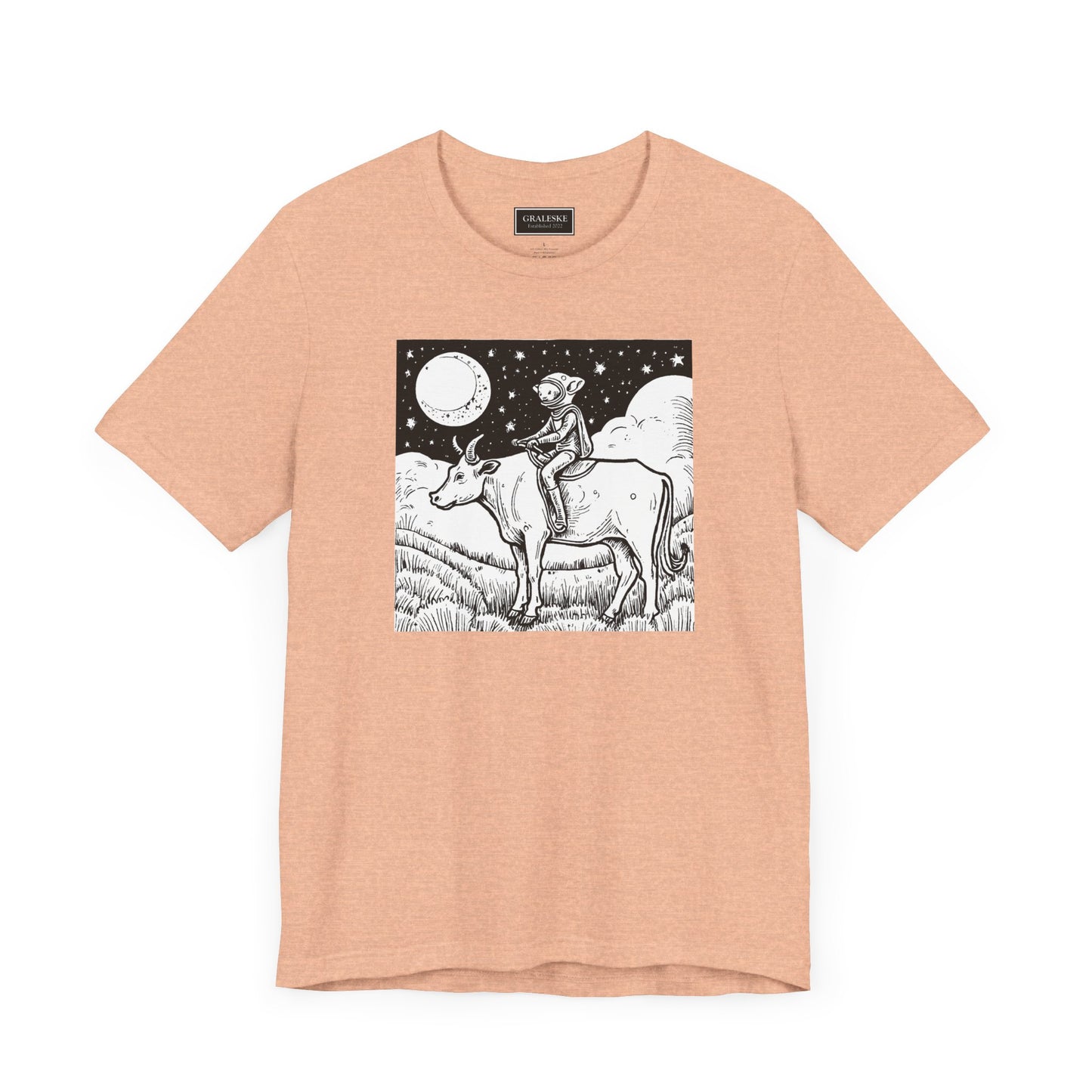Alien Riding Cow Tee Shirt - Graleske
