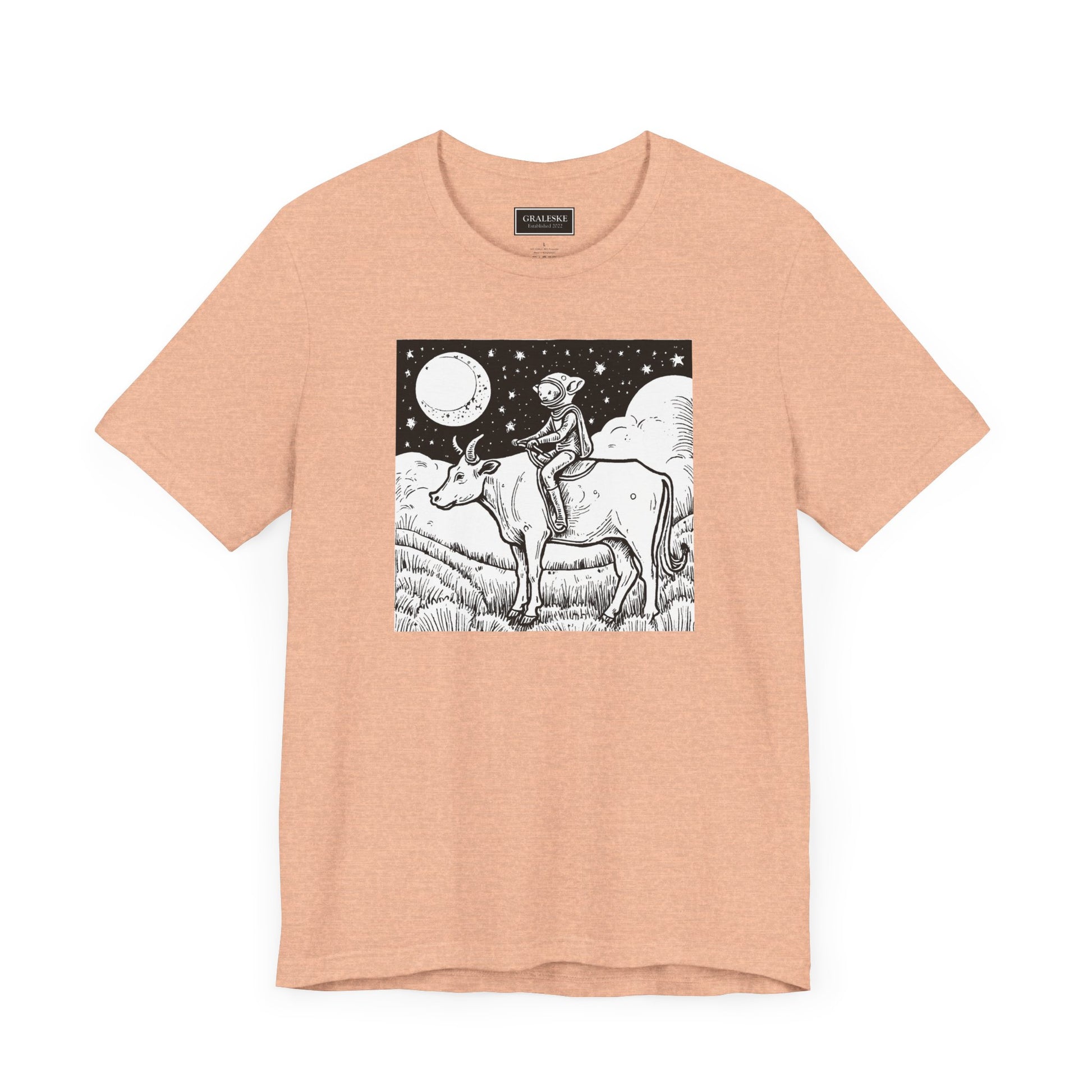Alien Riding Cow Tee Shirt - Graleske