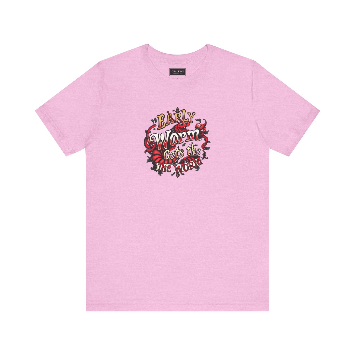Office Inspired Unisex Tee - 'Early Worm Gets The Worm'