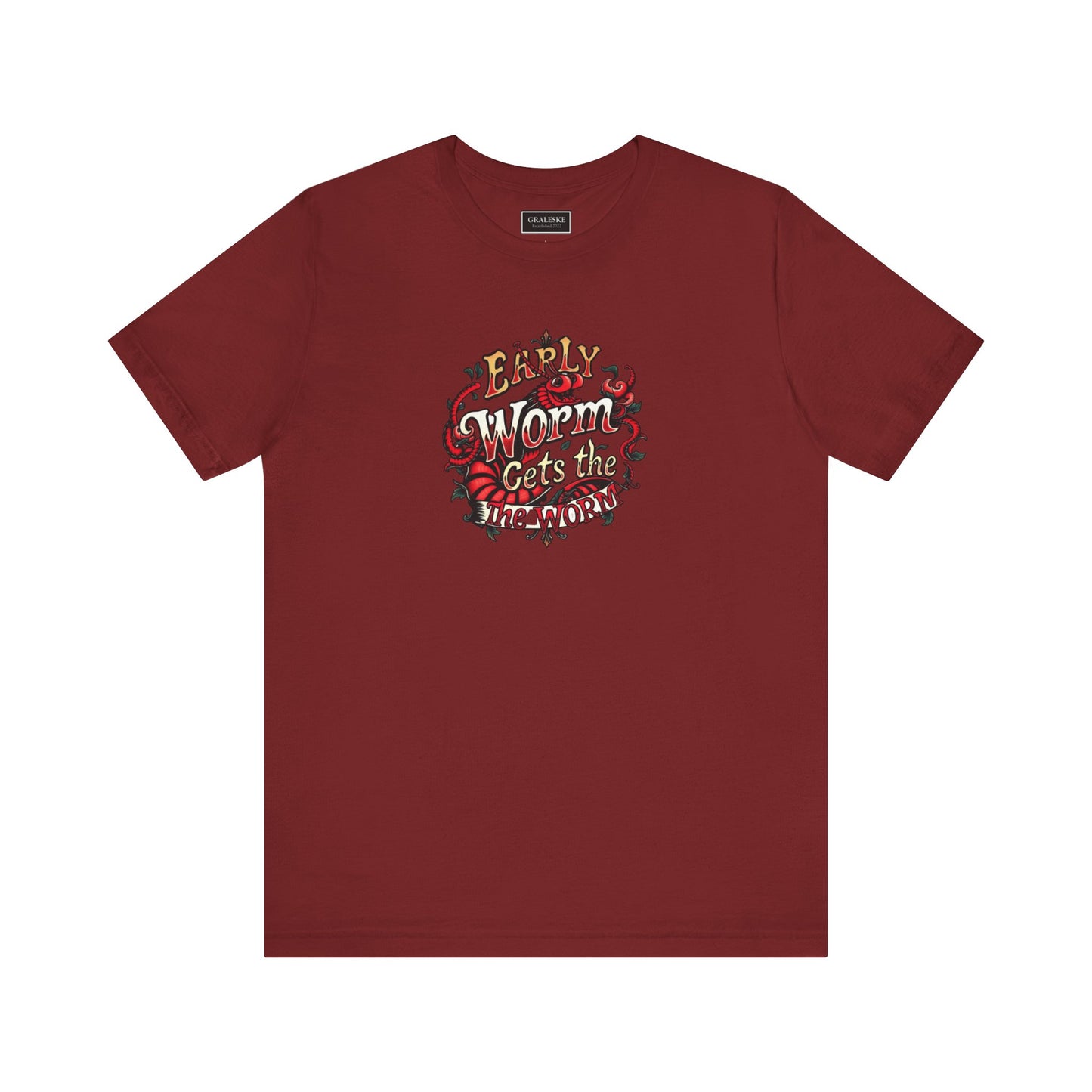 Office Inspired Unisex Tee - 'Early Worm Gets The Worm'