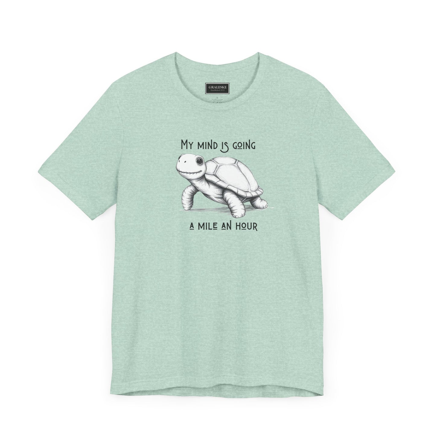 Office Inspired Tee - Unisex T-shirt with 'My Mind Is Going A Mile An Hour' Design