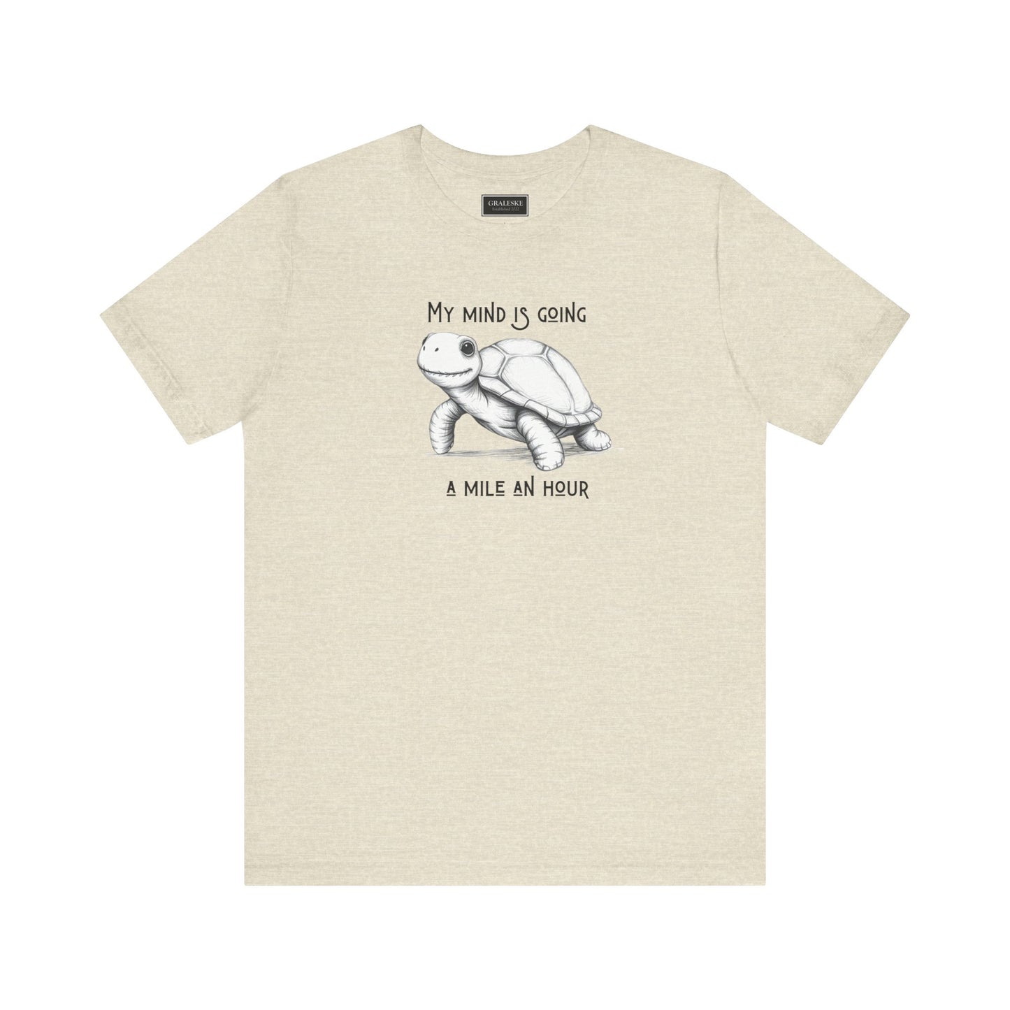 Office Inspired Tee - Unisex T-shirt with 'My Mind Is Going A Mile An Hour' Design