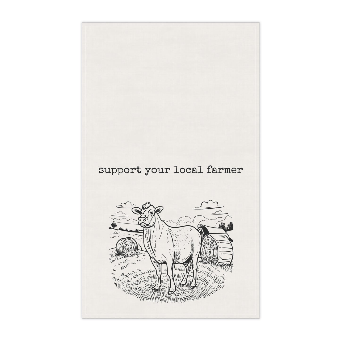Tea Towels (cotton, poly) - support your local farmer - Graleske